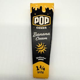 6 Pack 1 1/4 Pop Cones Banana Cream