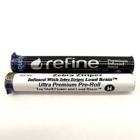 1 Gram Infused Zebra Ztripez w/ Zebra Ztripez LOUD Pre-Roll
