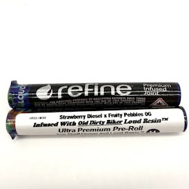1 Gram Infused Strawberry Diesel x Fruity Pebbles OG w/ Old Dirty Biker LOUD Pre-Roll