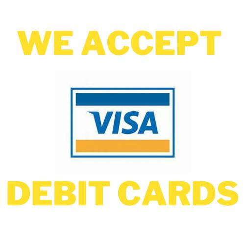 NOW ACCEPTING DEBIT AND CREDIT CARDS 💳