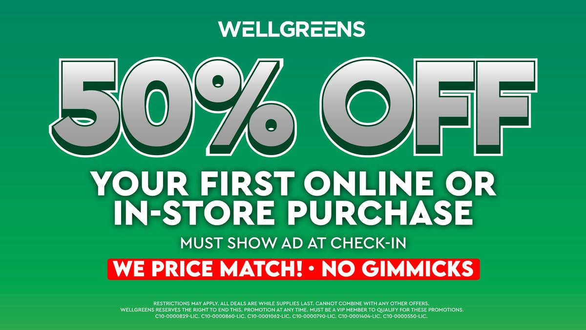 50% OFF FIRST PURCHASE at Wellgreens - Lemon Grove - Marijuana