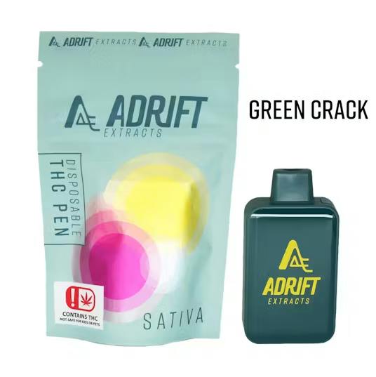 Adrift Extracts - 3g Disposable - Green Crack