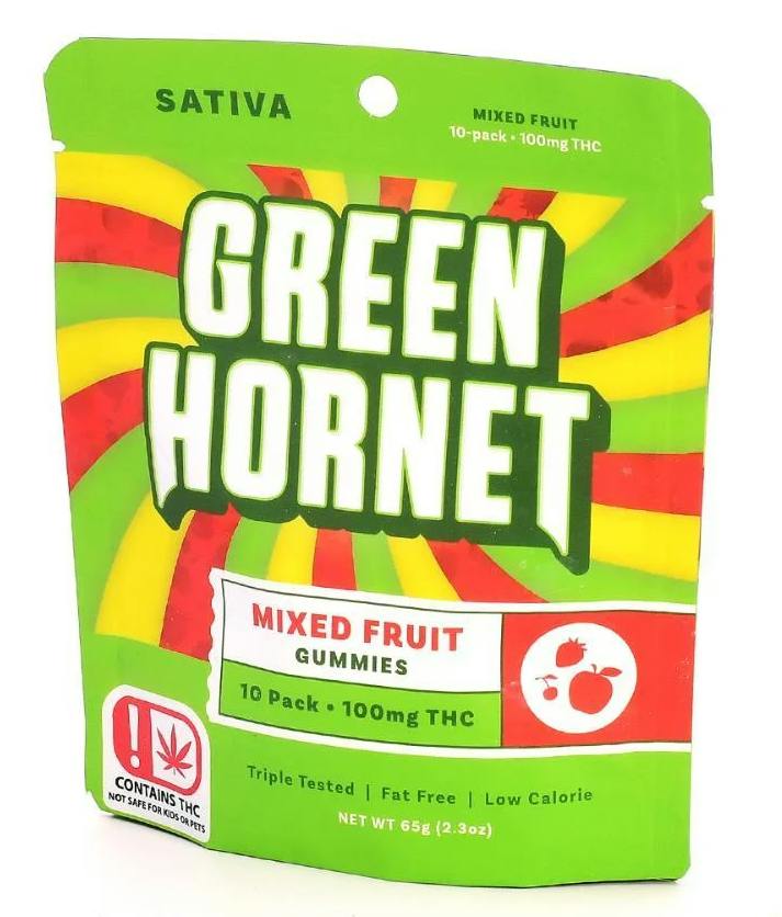 Green Hornet Mixed Fruit Sativa 100mg