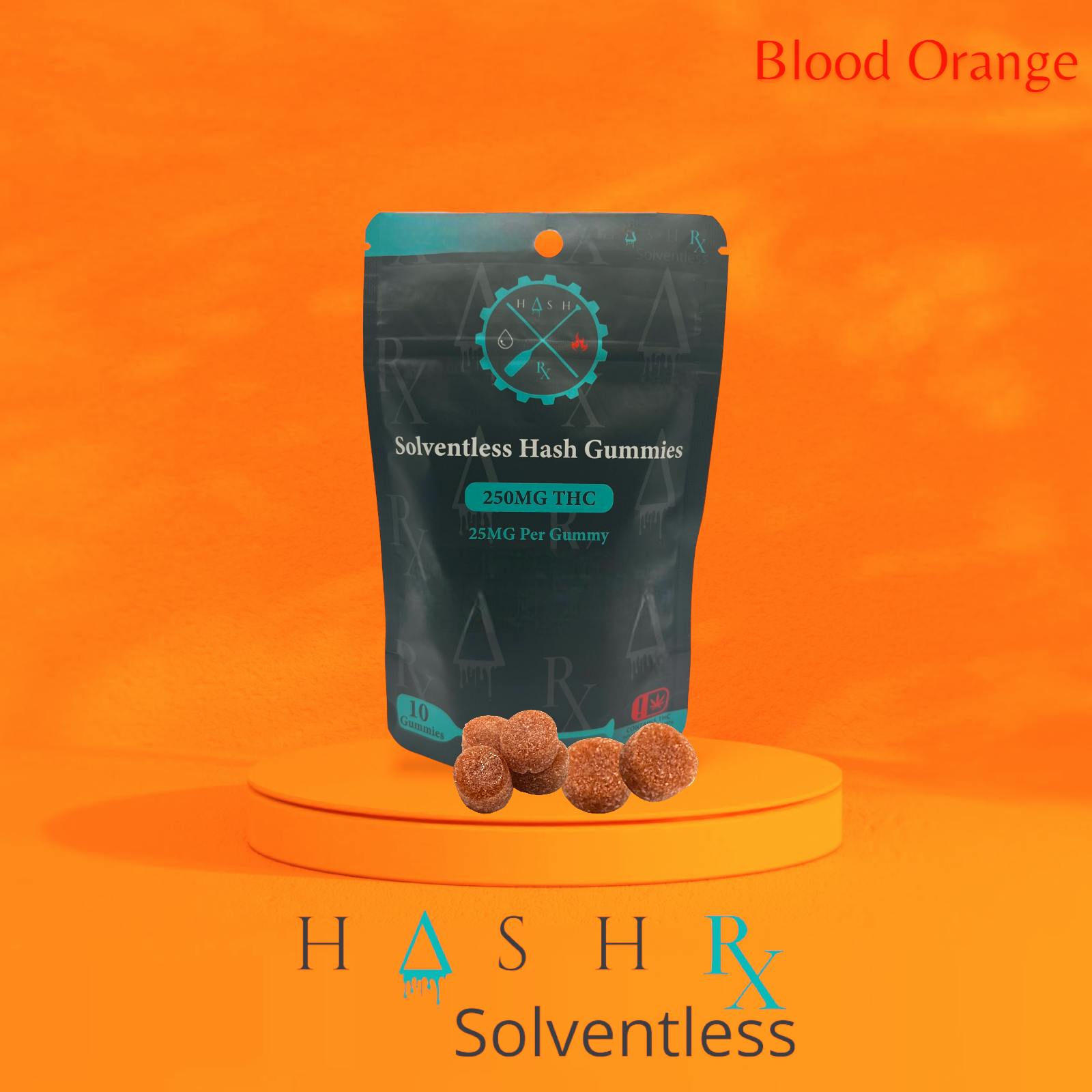 HashRx | Blood Orange | Bubble Hash Gummies