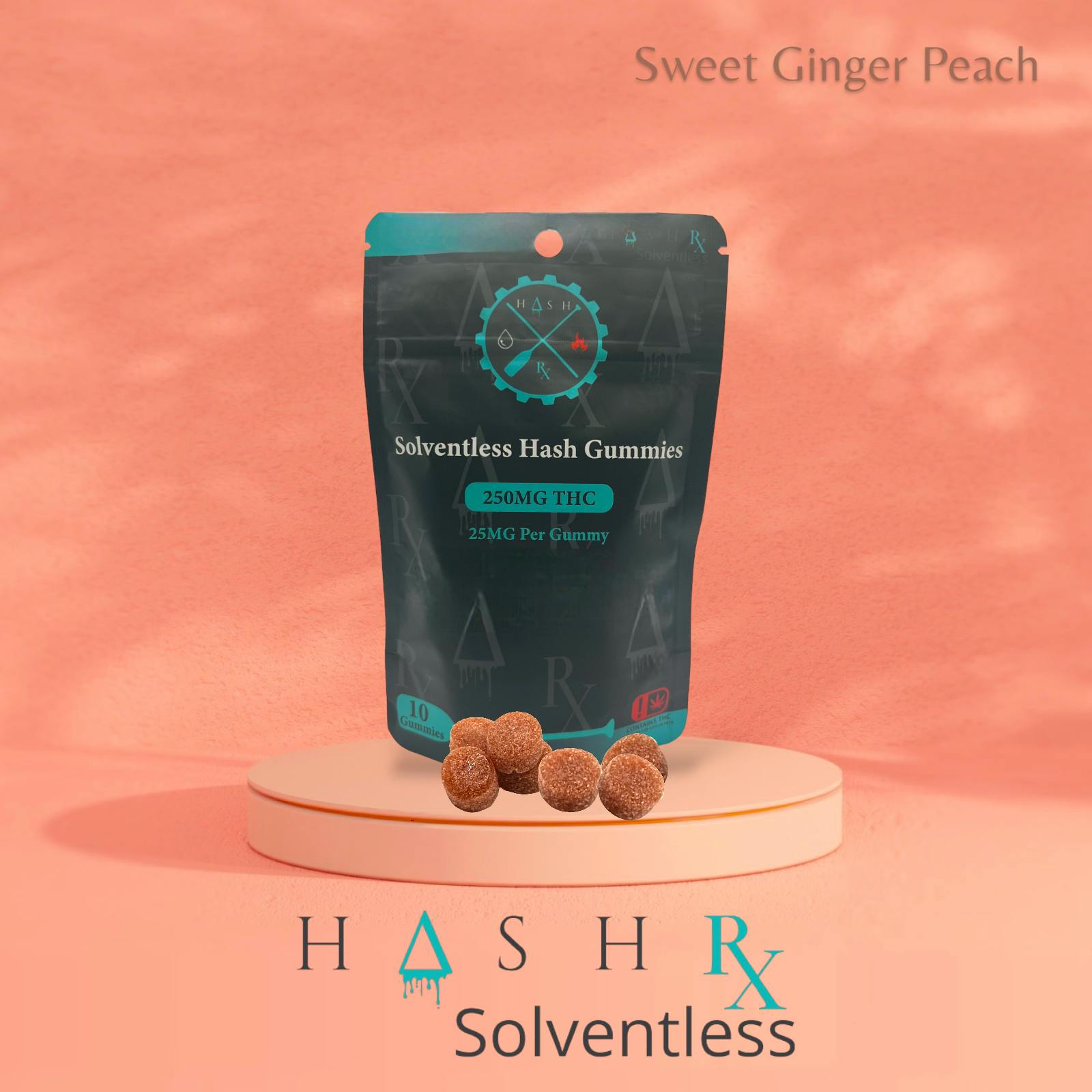 Hash Rx Sweet Ginger Peach 25mg