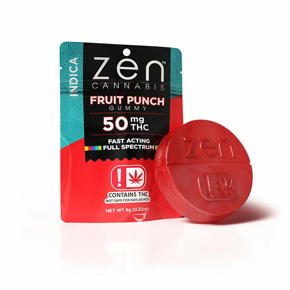 ZEN - Indica Fruit Punch 50mg - Single Serve