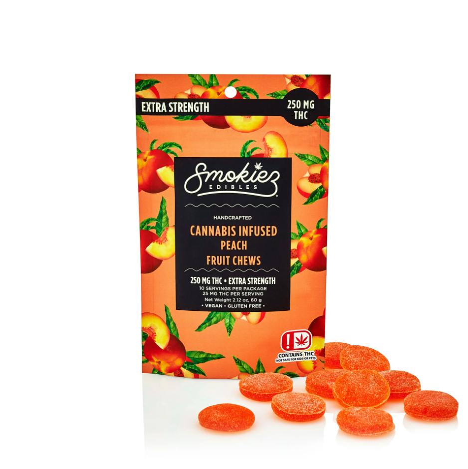 Peach Gummies | 250mg | 10ct | 25mg/ea