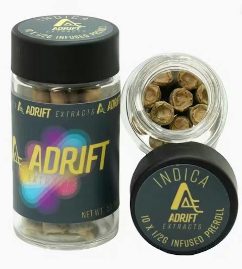 Adrift Extracts - 10pk - 5g - Infused Pre-Roll - Garlic Cookies