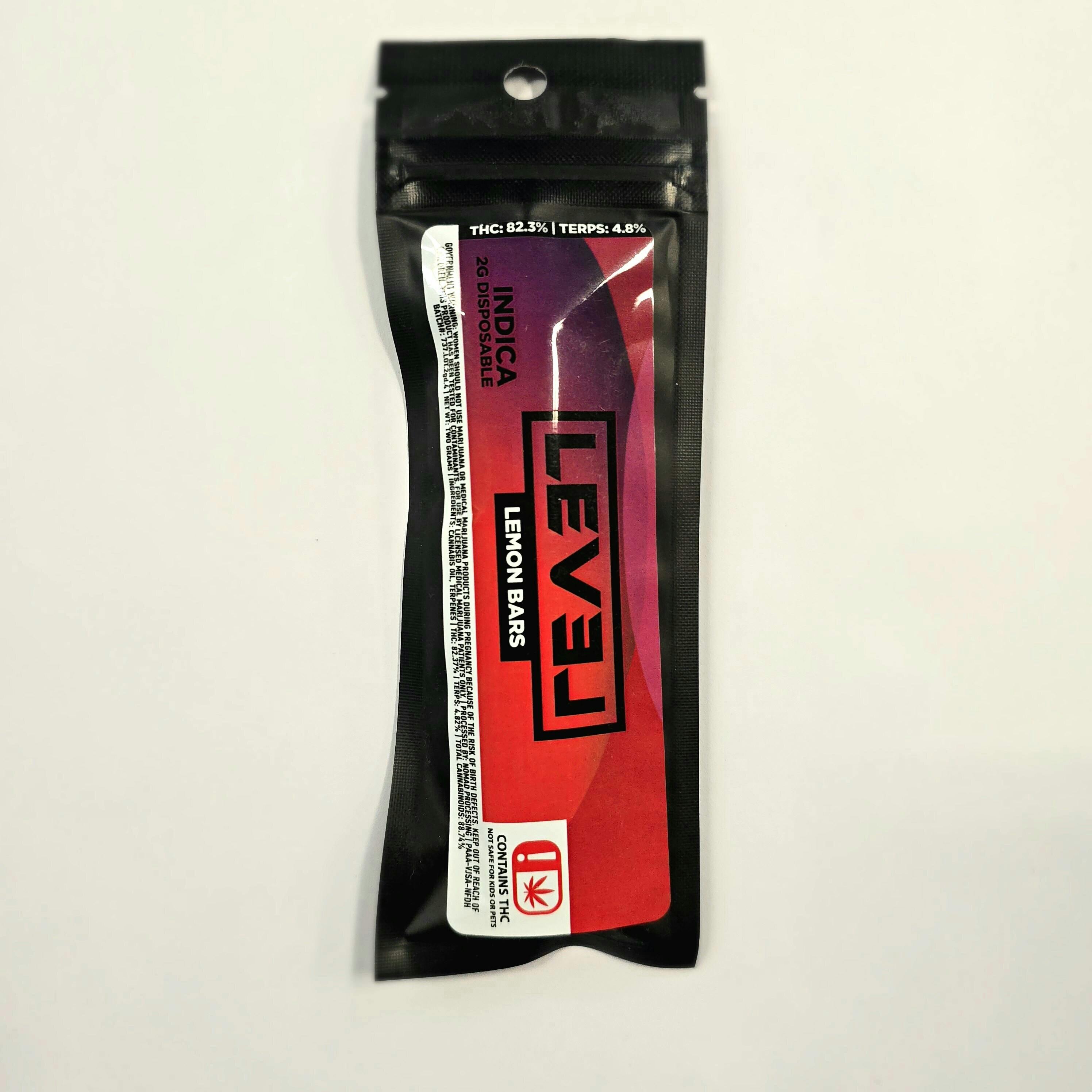 Level 2g Lemon Bars disposable