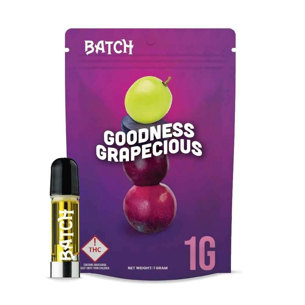 ➕MEDICAL CARD REQUIRED** Batch 1g Flavored Cartridge - Goodness Grapecious