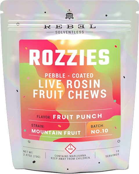 ➕MEDICAL CARD REQUIRED** Rebel Rozzies Rosin Chew - Fruit Punch