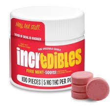 ➕MEDICAL CARD REQUIRED** incredibles 500mg Fire Mints (5mg / piece)