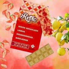 ➕MEDICAL CARD REQUIRED** Retro Lemon Strawberries Chocolate Bar 1,000mg THC