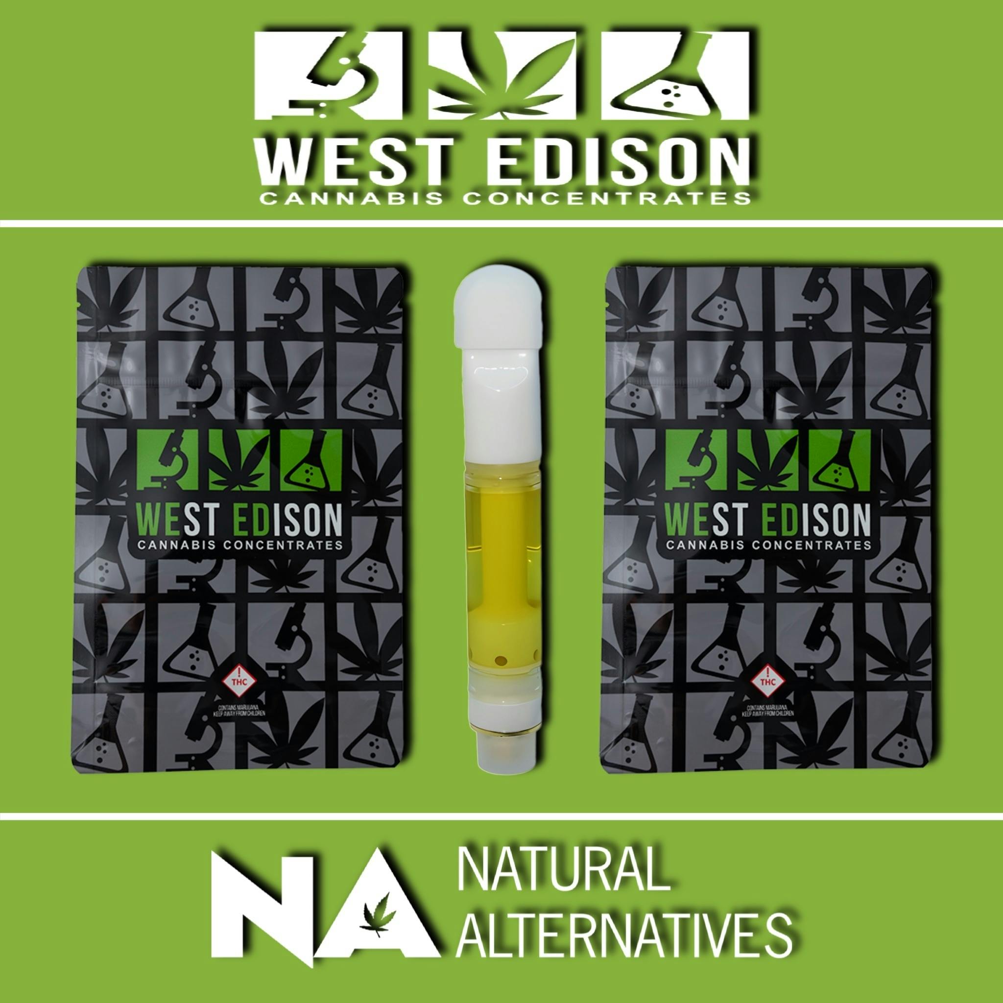 West Edison - Live Resin Cart 1g - Mac & Cheese - (Tax Included)