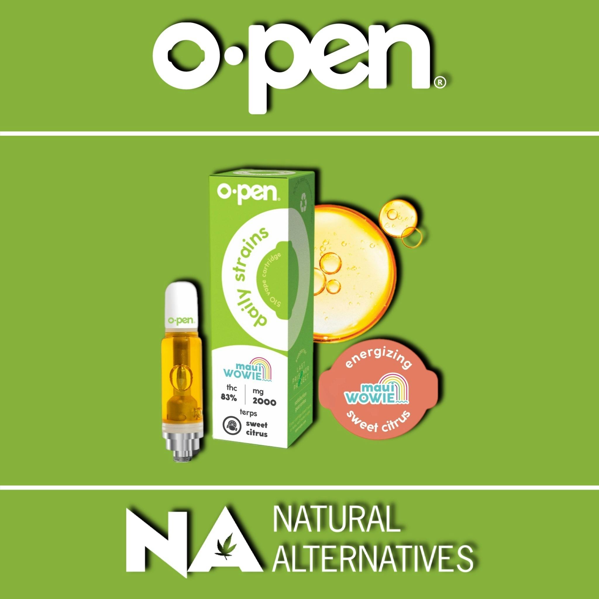 oPen - 2000mg Cartridge - Maui Wowie - Tax Included