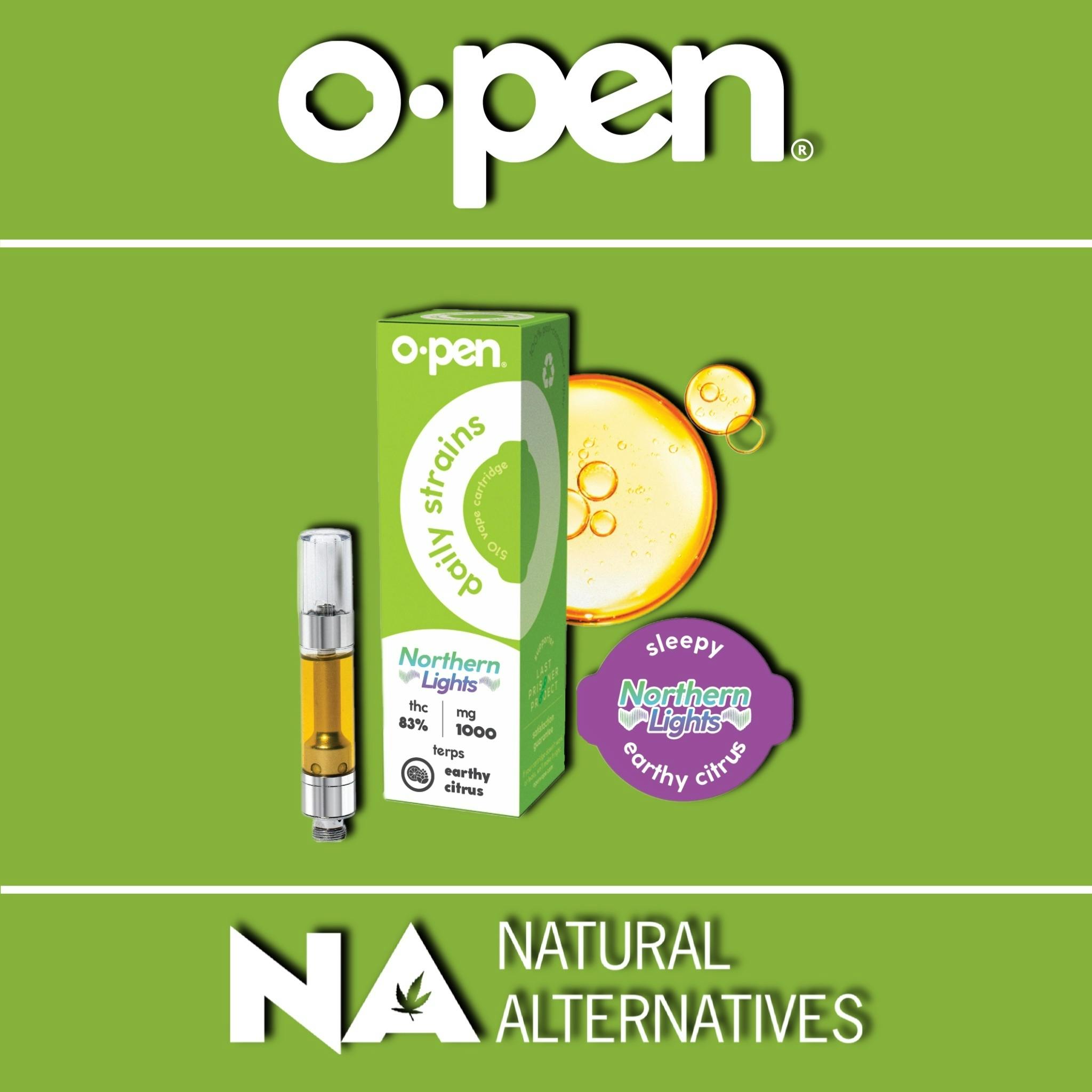 oPen - 1000mg Reserve Cartridge - Northern Lights - Tax Included