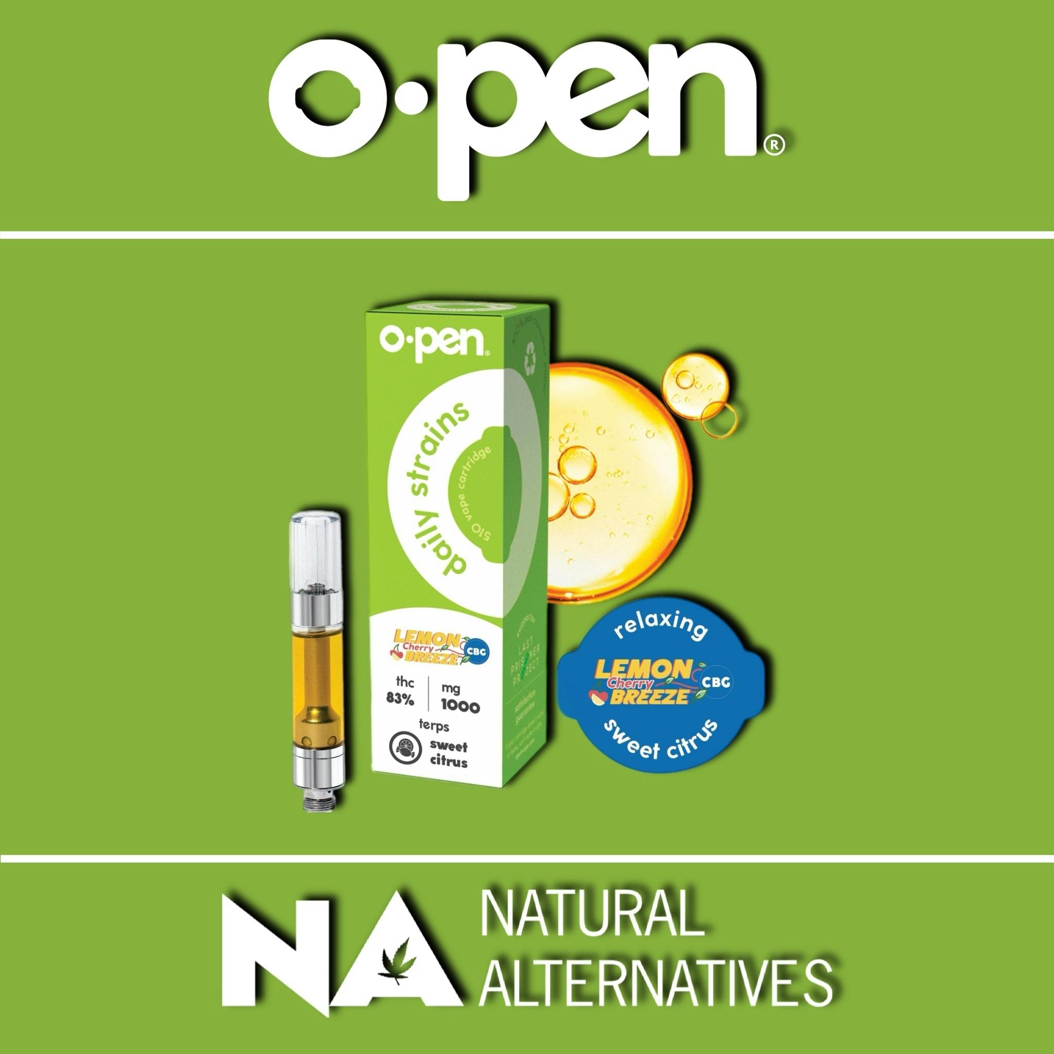 oPen - 1000mg Reserve Cartridge - Lemon Cherry Breeze - Tax Included