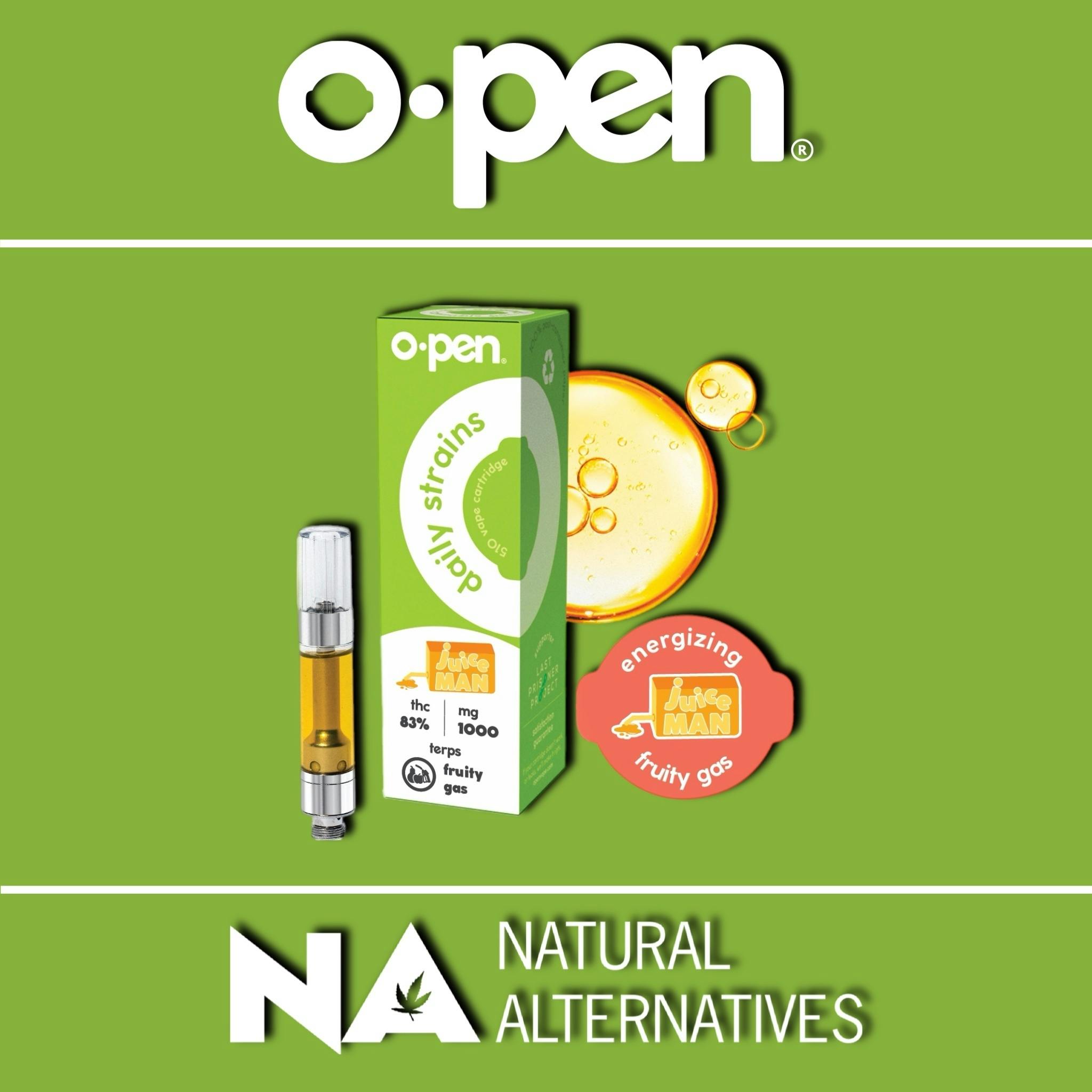 oPen - 1000mg Reserve Cartridge - Juice Man - Tax Included