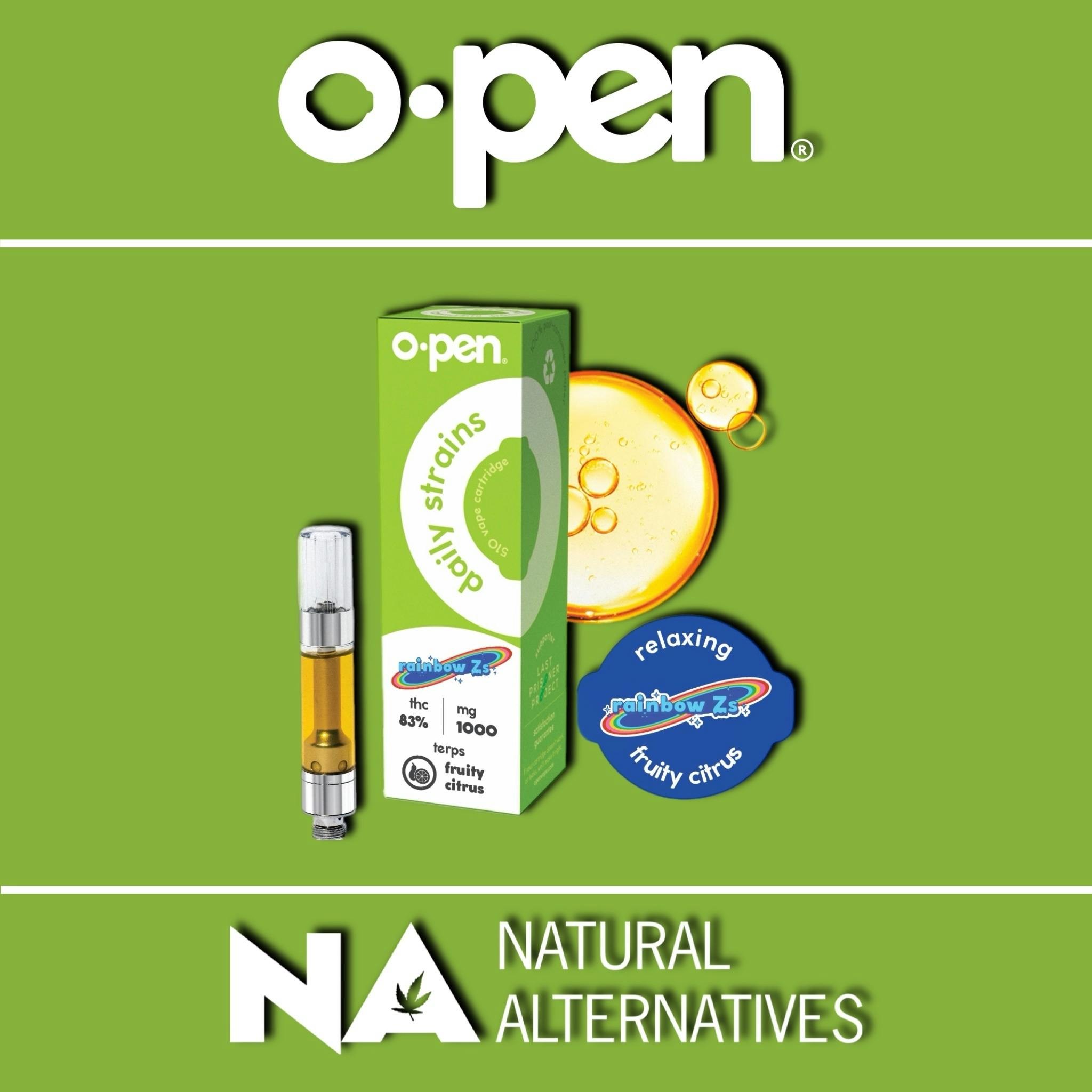 oPen - 1000mg Reserve Cartridge - Rainbow Z - Tax Included
