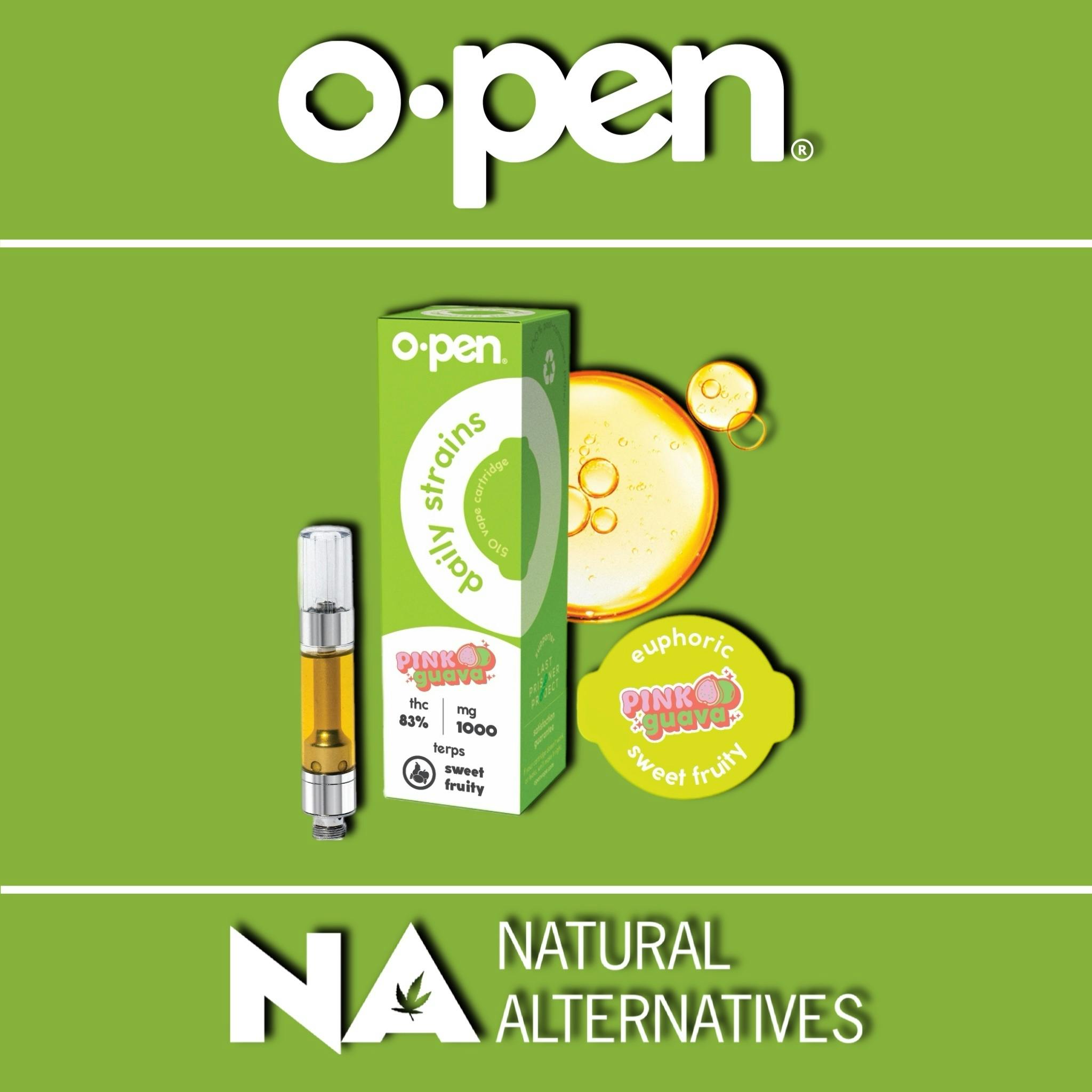 oPen - 1000mg Reserve Cartridge - Pink Guava - Tax Included