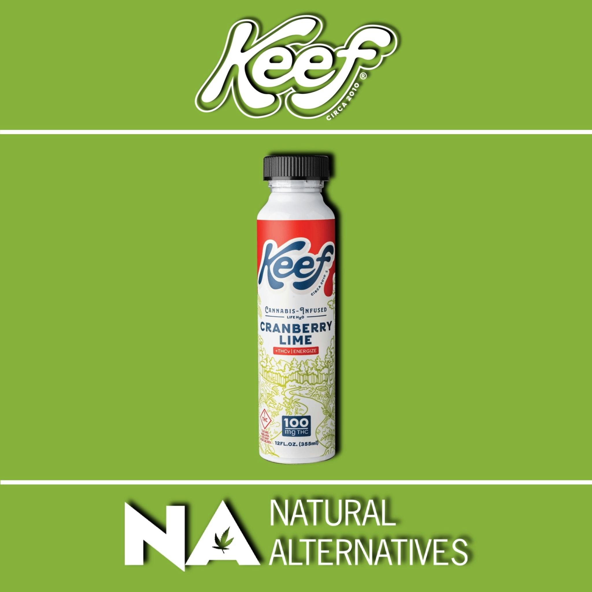 Keef Life H2O Cranberry Lime THCv - 100mg