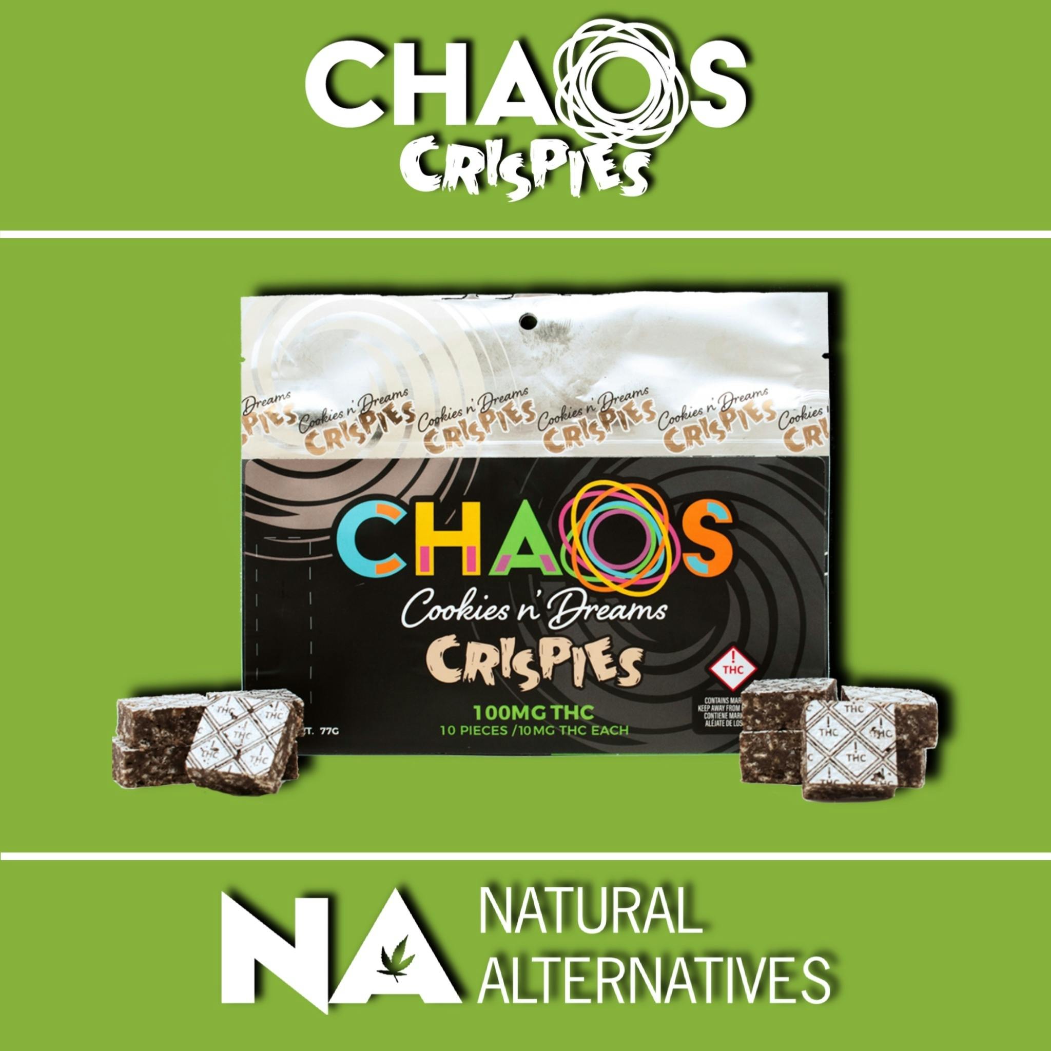 Chaos Crispies - Cookies N' Dream Crispies 100mg - Tax Included