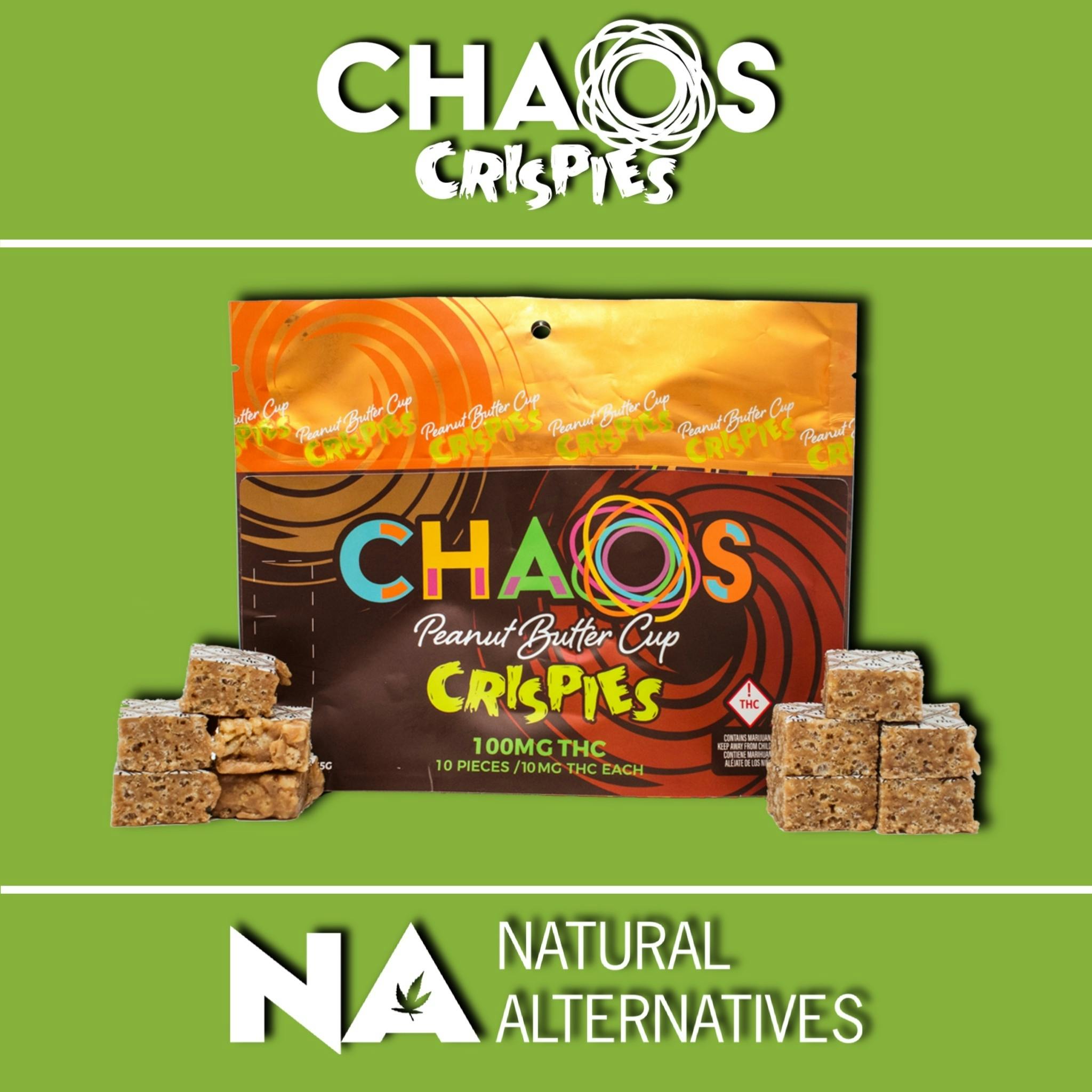 Chaos Crispies - Peanut Butter Cup Crispies 100mg - Tax Included