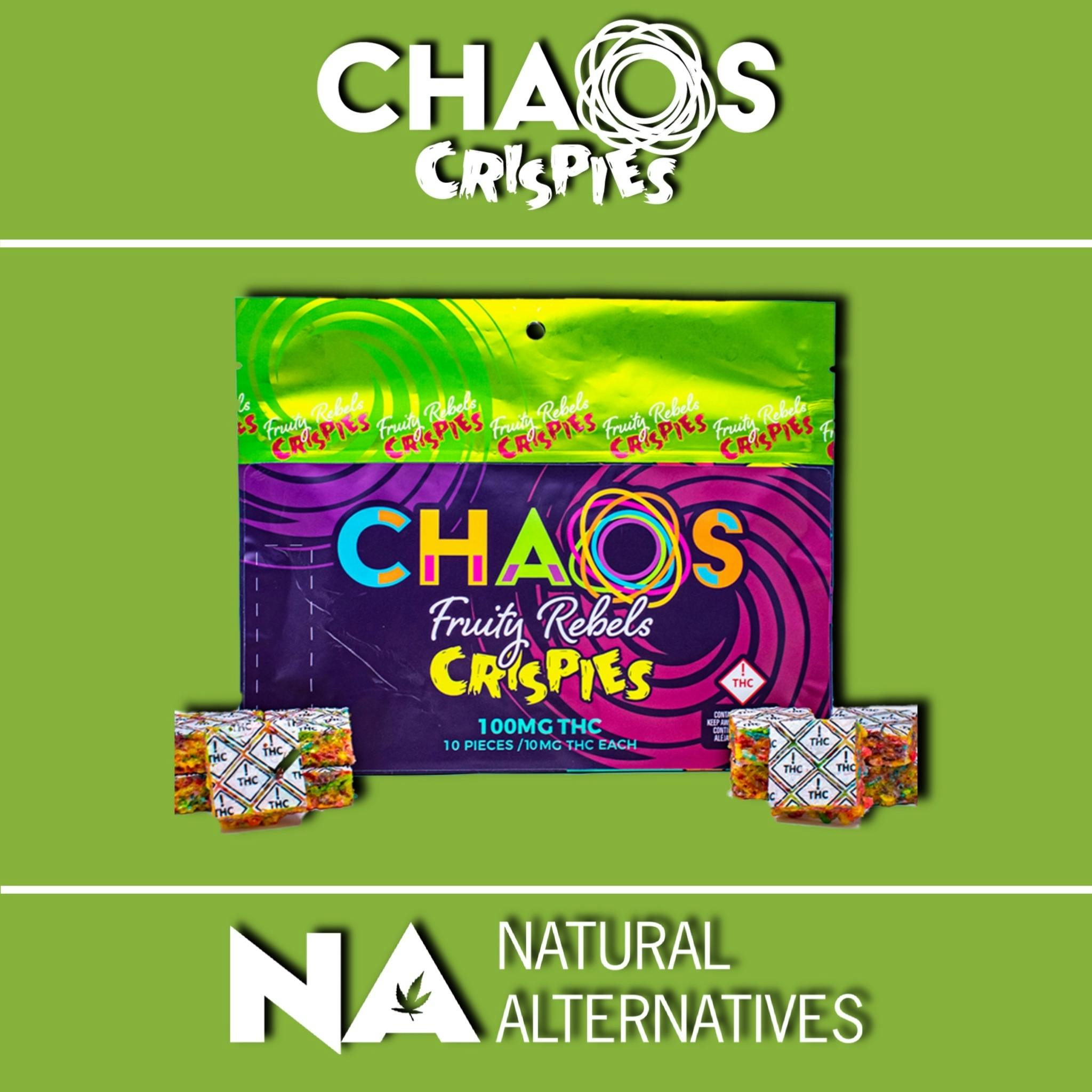 Chaos Crispies - Fruity Rebels Crispies 100mg - Tax Included