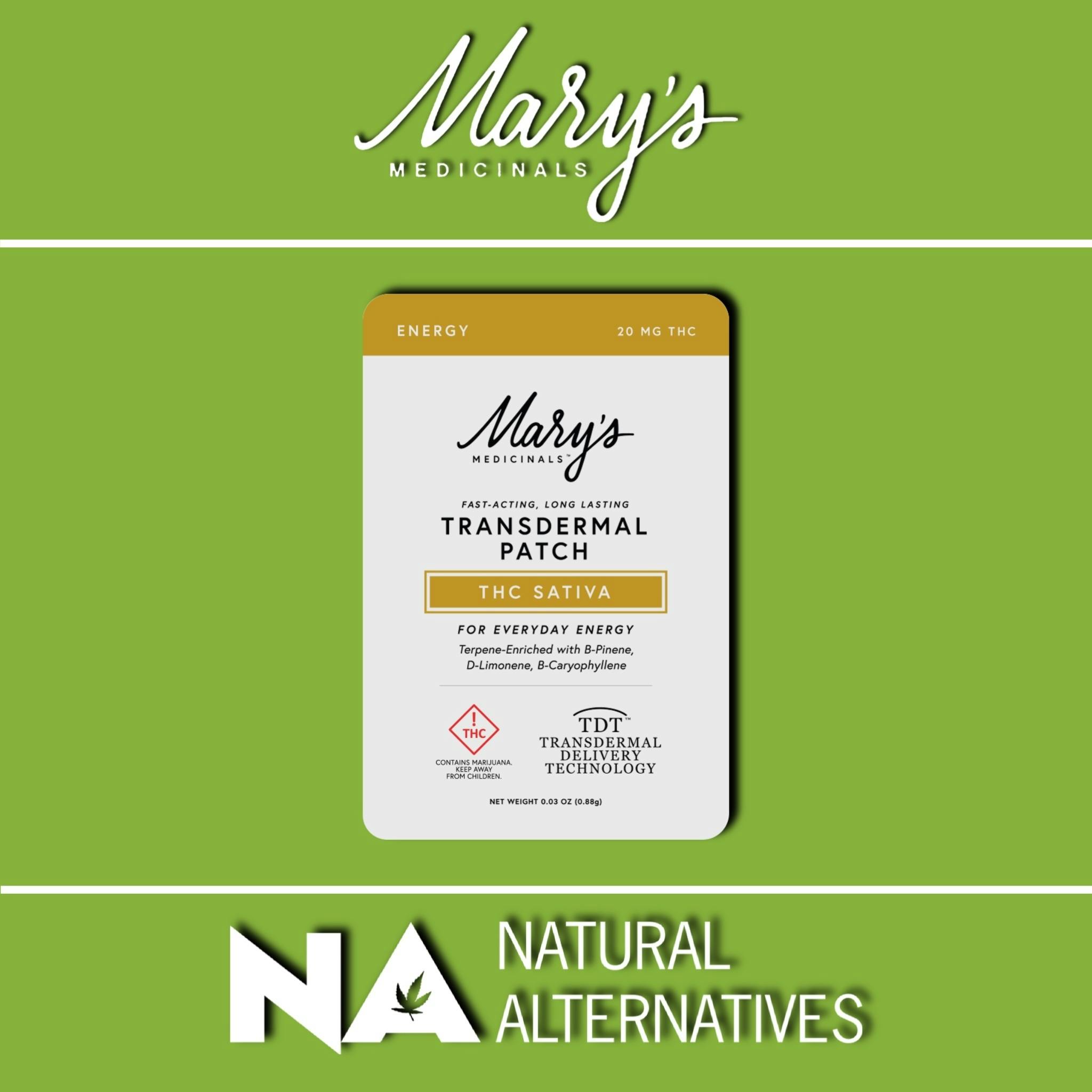 Energy (THC Sativa) Transdermal Patch (CO)