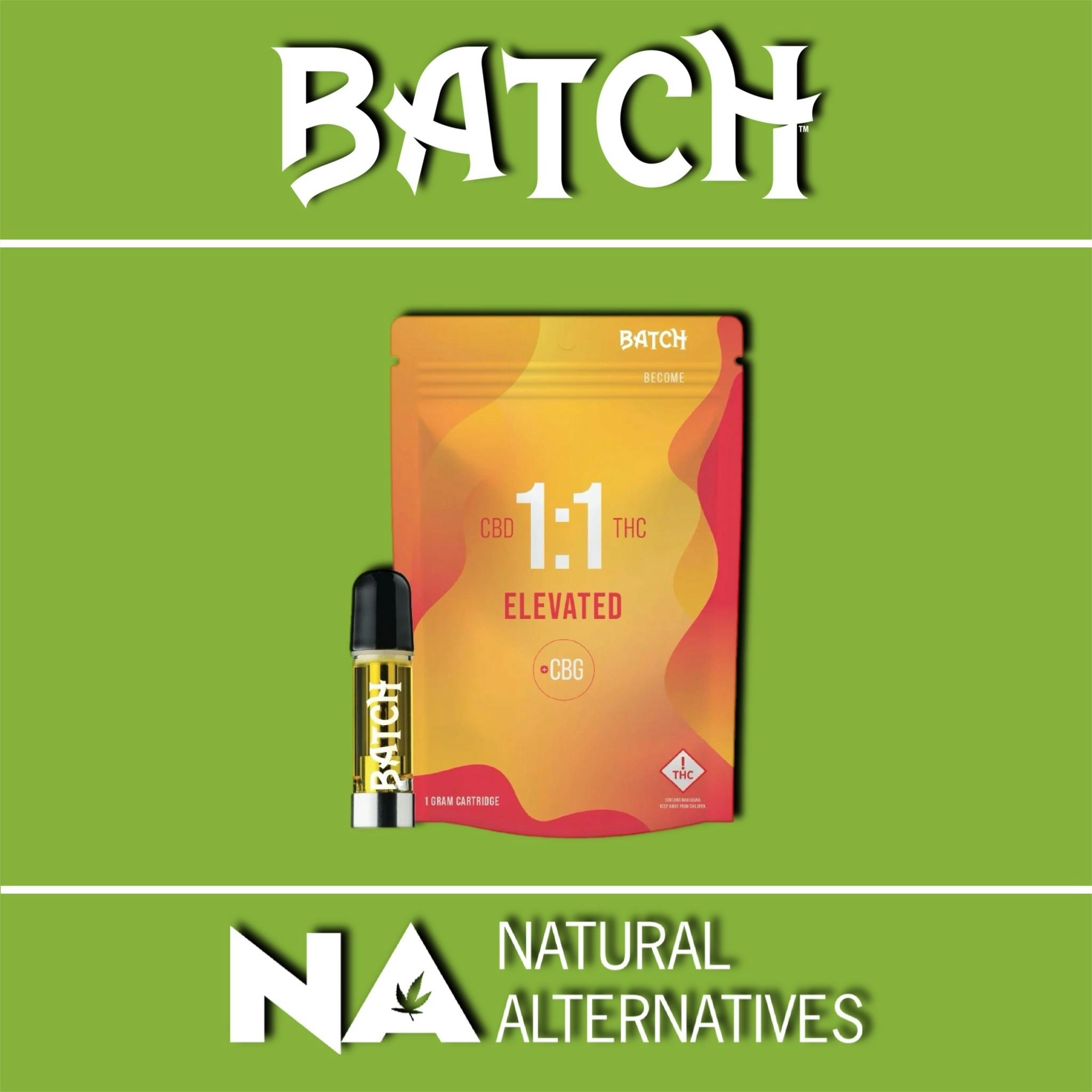 Become - Elevated 1:1 (THC:CBD + CBG) - 1g Cartridge - Tax Included