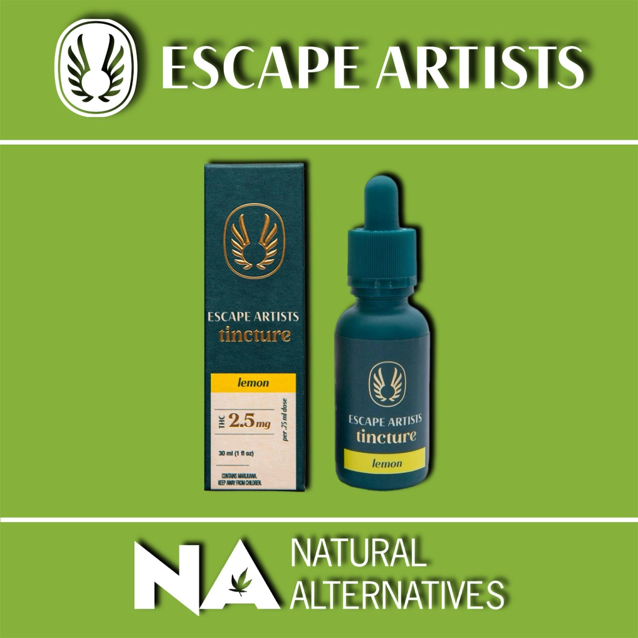 Escape Artists Lemon Tincture [1oz] (100mg THC)