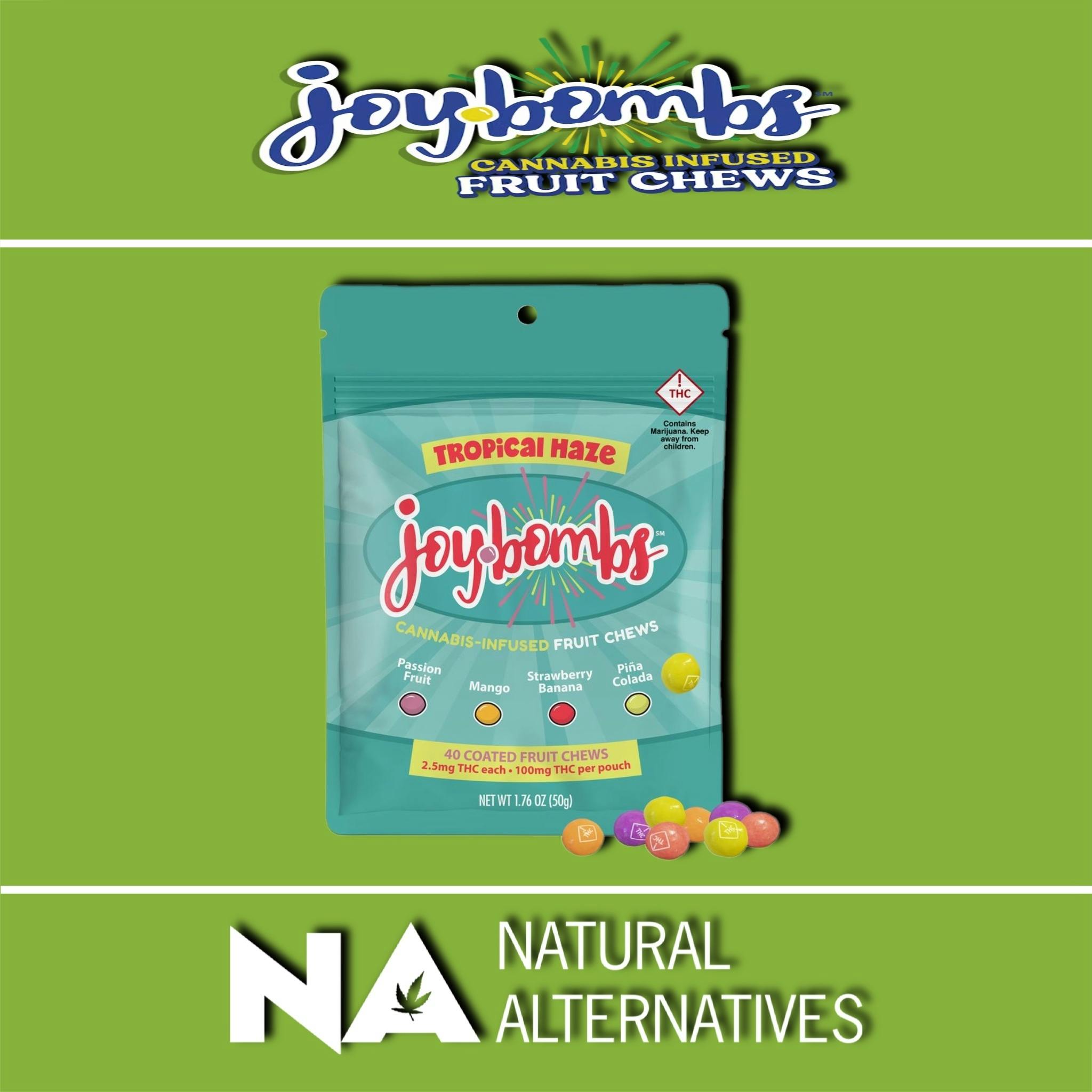 Joy Bombs Tropical Haze - 100mg THC (40pk / 2.5mg THC ea)