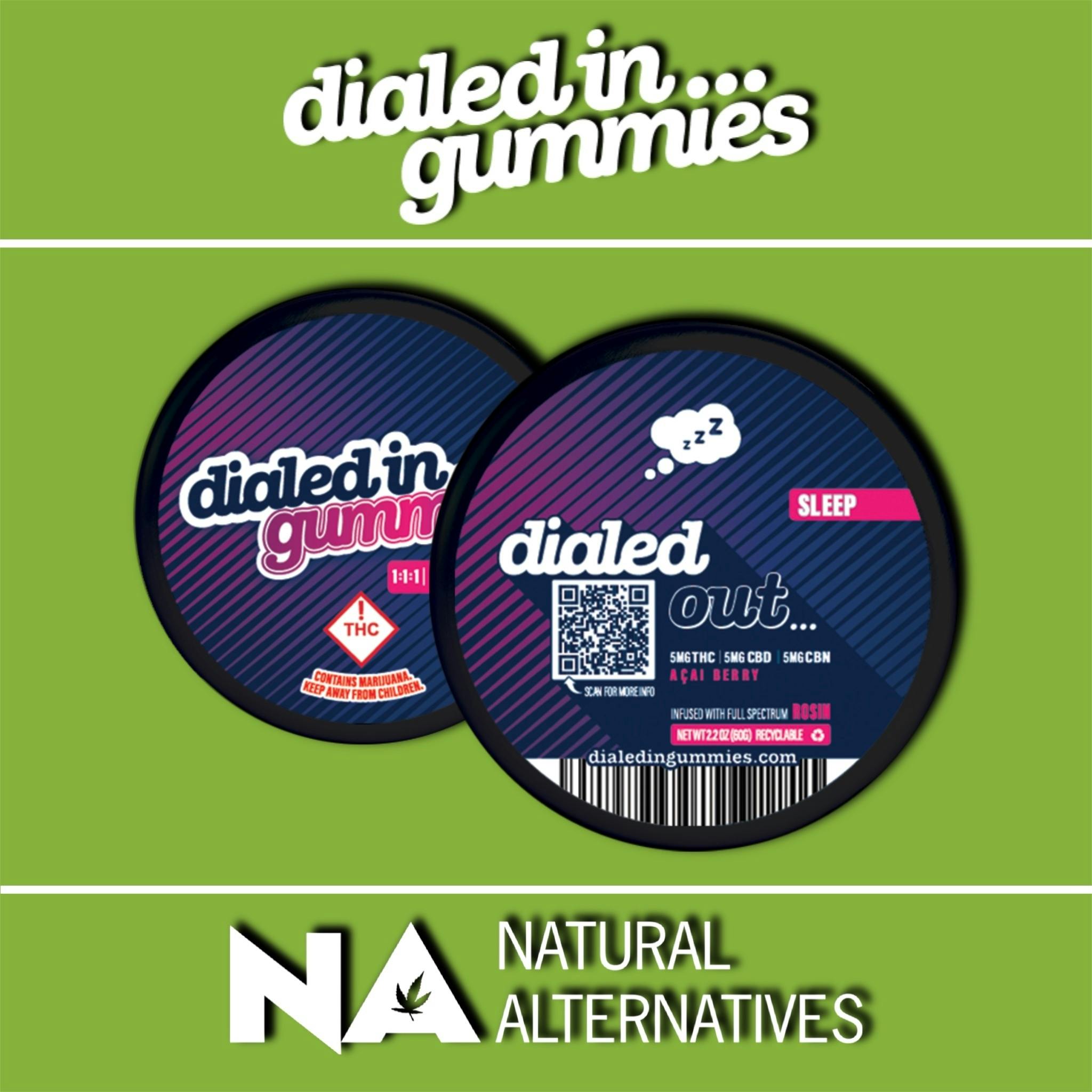Sleep Dialed Out... 1:1:1 Acai Berry Gummies | THC+CBD+CBN