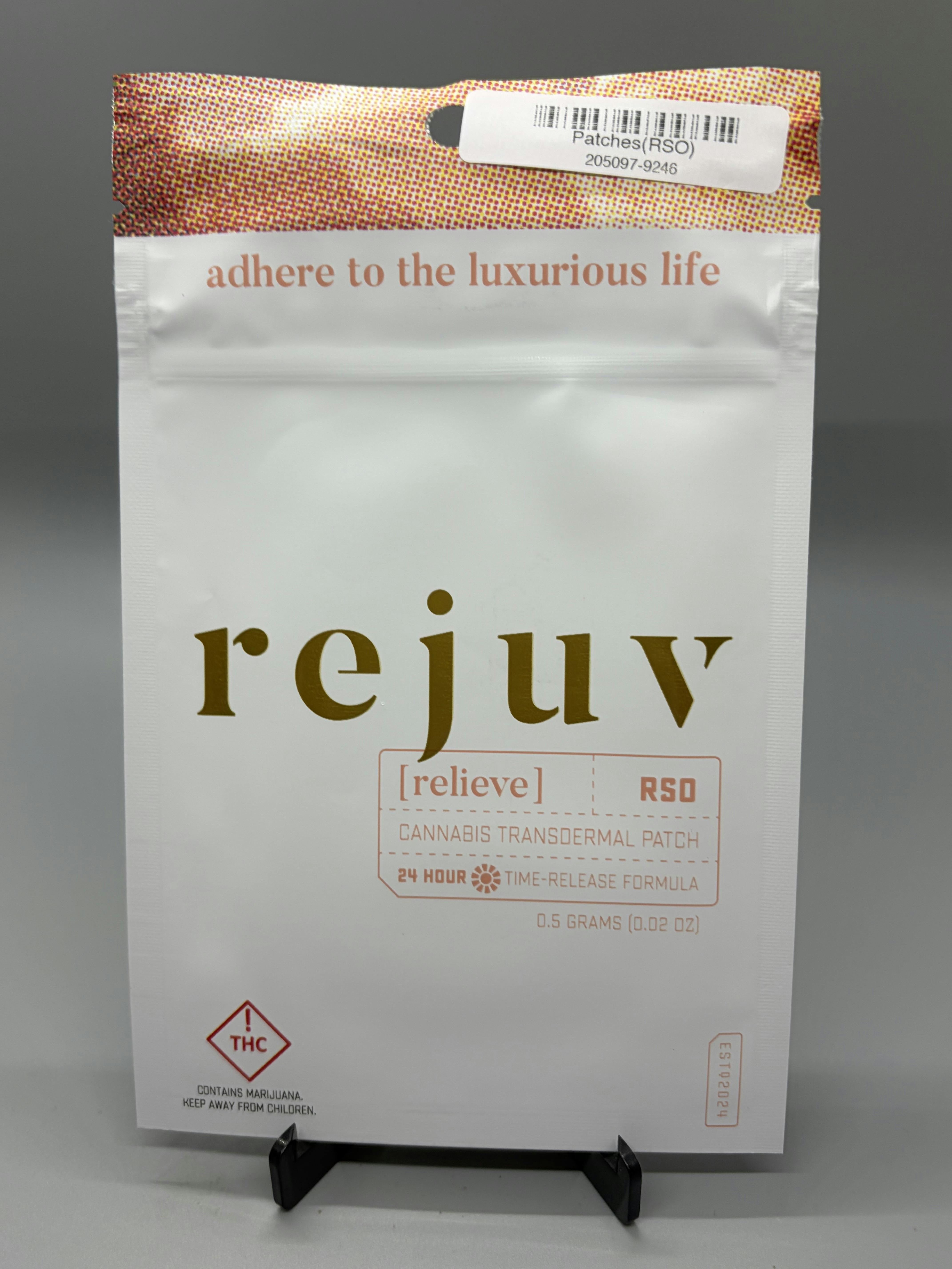 Rejuv | Relieve | Transdermal Patch | 25mg THC
