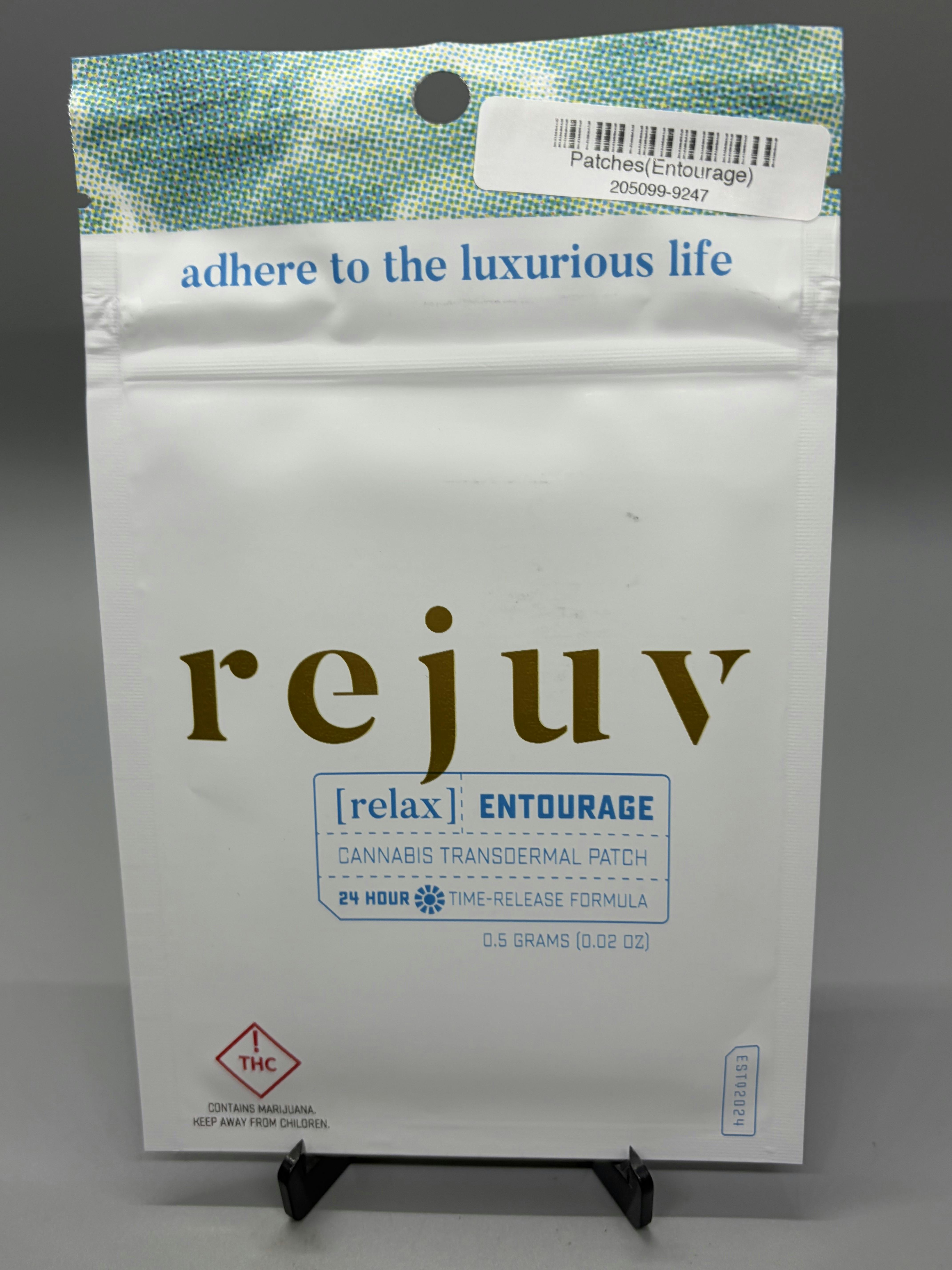 Rejuv | Entourage | Transdermal Patch | 15mg THC/10mg CBD/5mg CBN