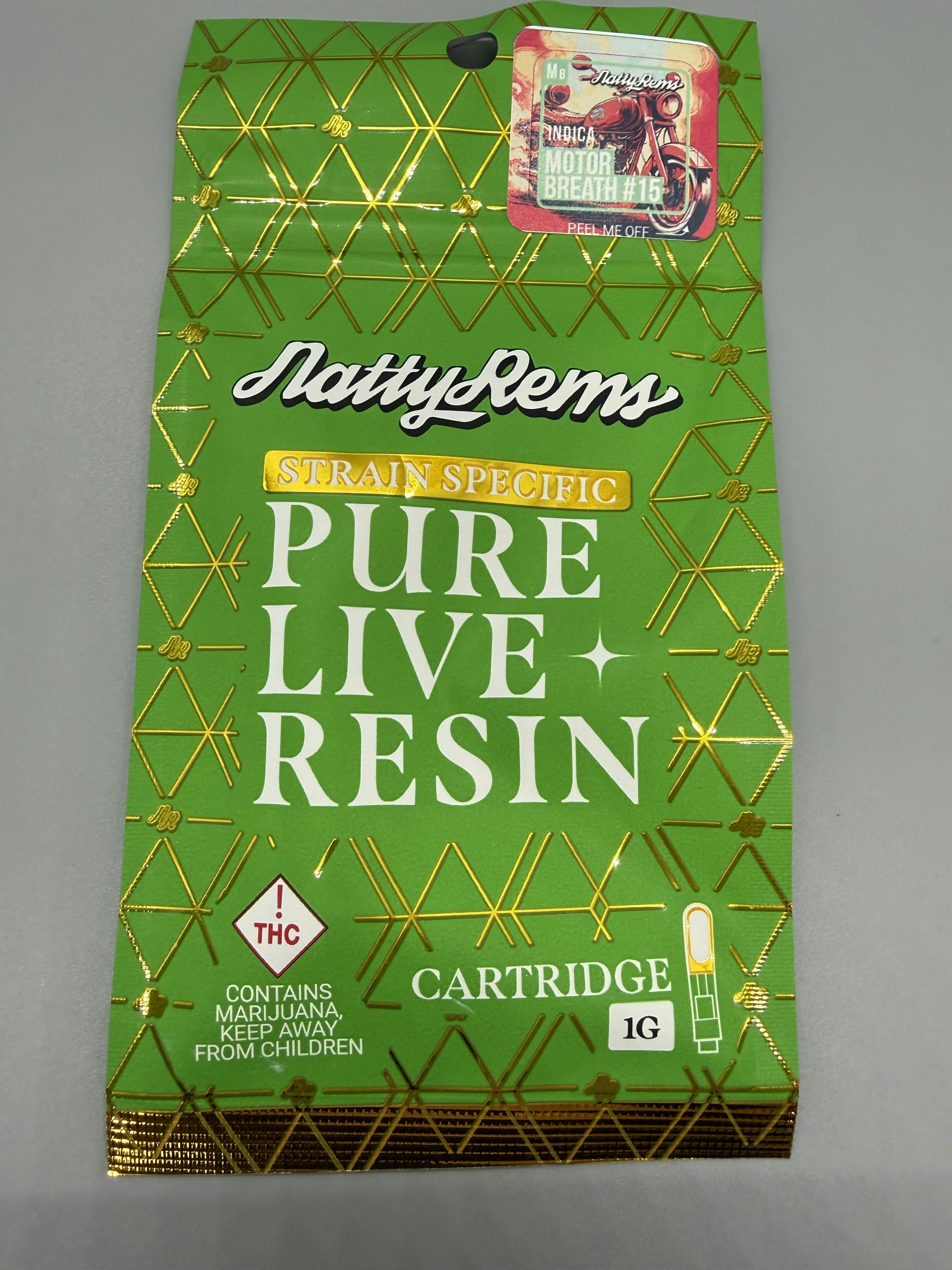 Motor Breath #15 1000mg Gold Tip Live Resin Cartridge