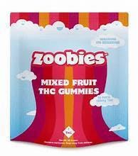 Zoobies | Mixed Fruit | Sativa Gummies | 100mg | 10ct | 10mg/ea