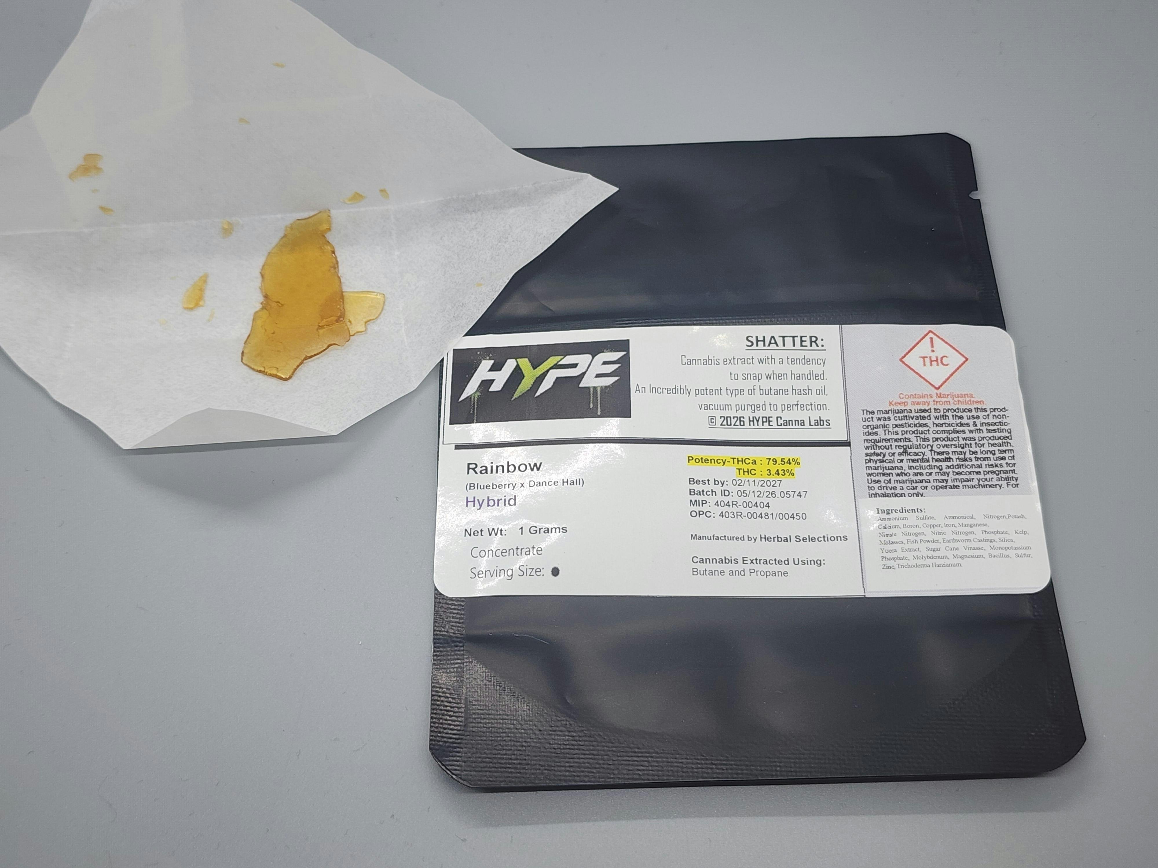 HYPE 1g Shatter | Rainbow