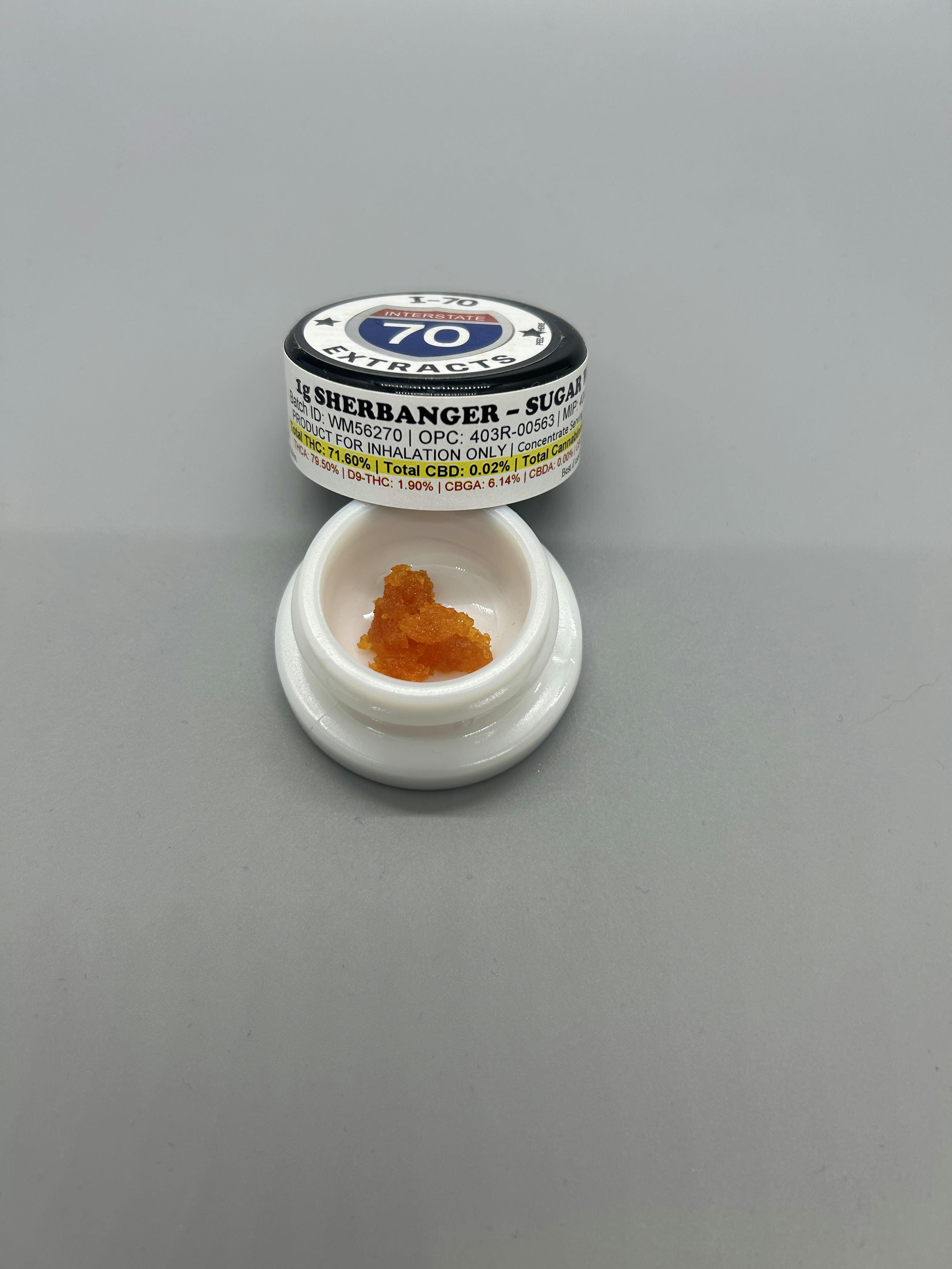 I-70/Denver Dabs 1g Wax | Sherbanger