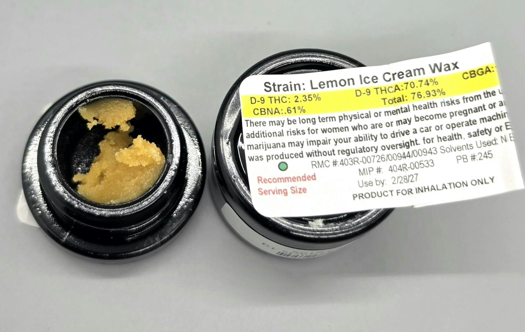 Timberline 1 g Wax | Lemon Ice Cream
