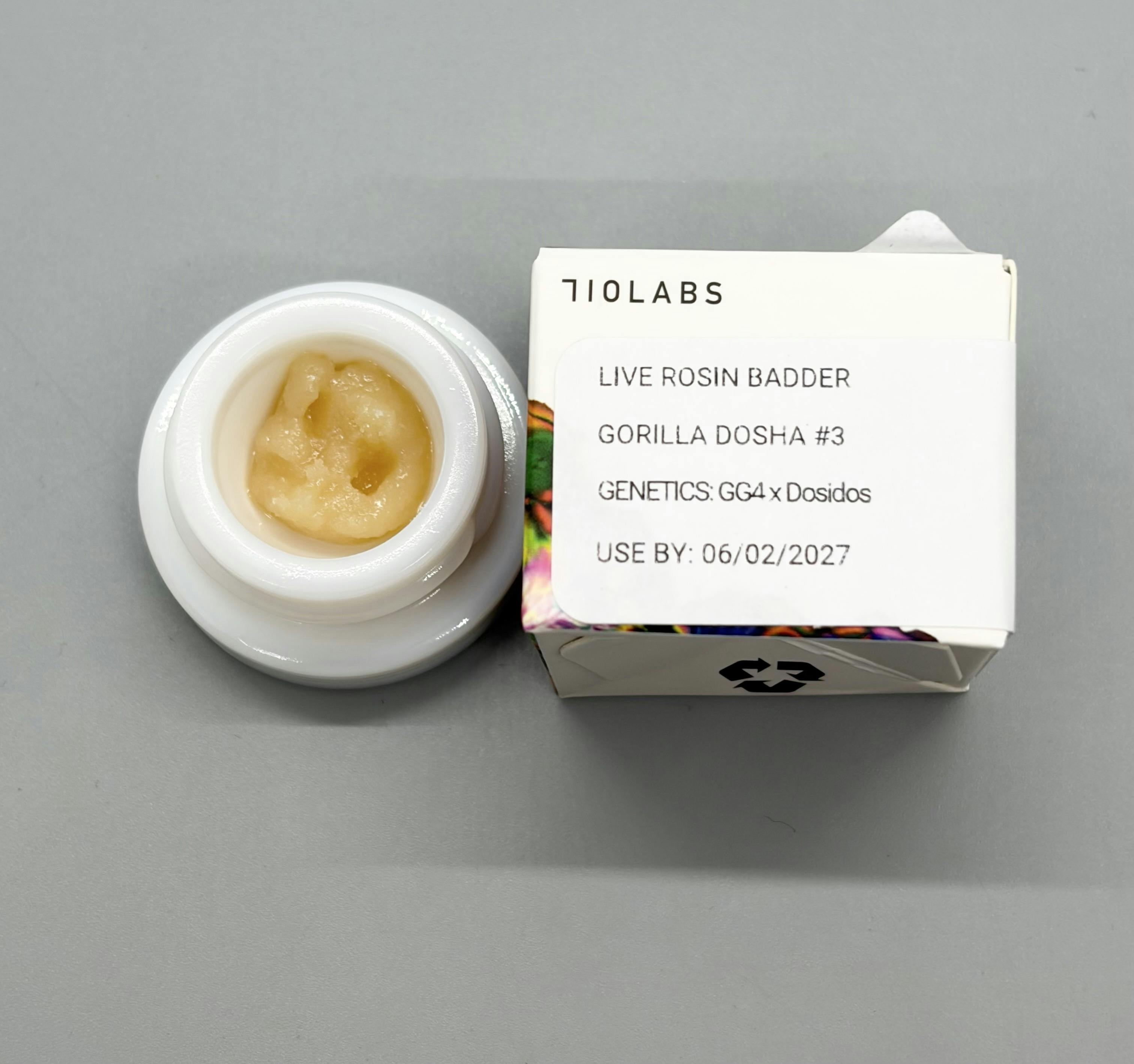 Gorilla Dosha #3 | Live Rosin | Badder | 1g