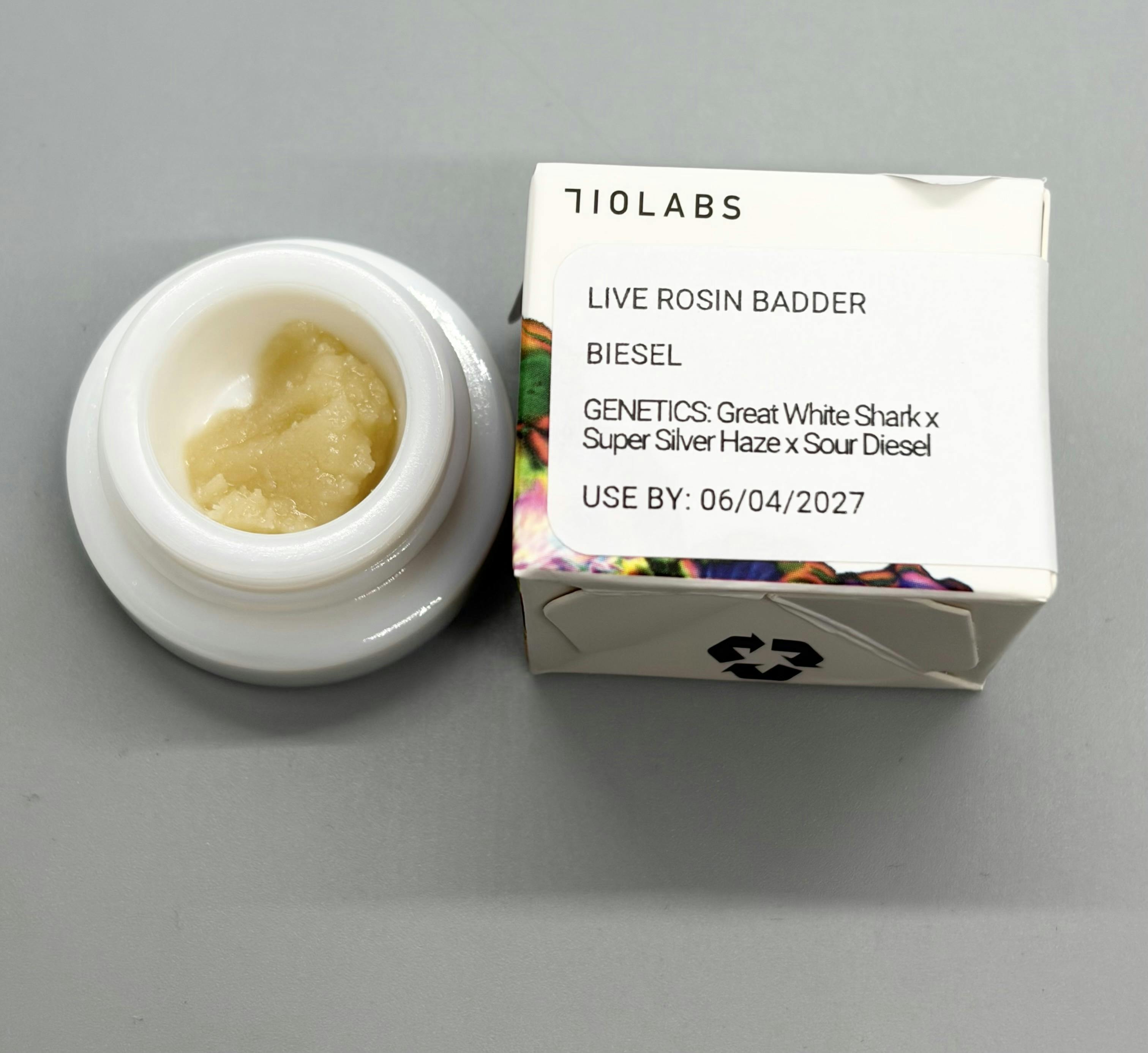 710 Labs 1g Live Rosin Badder | Biesel