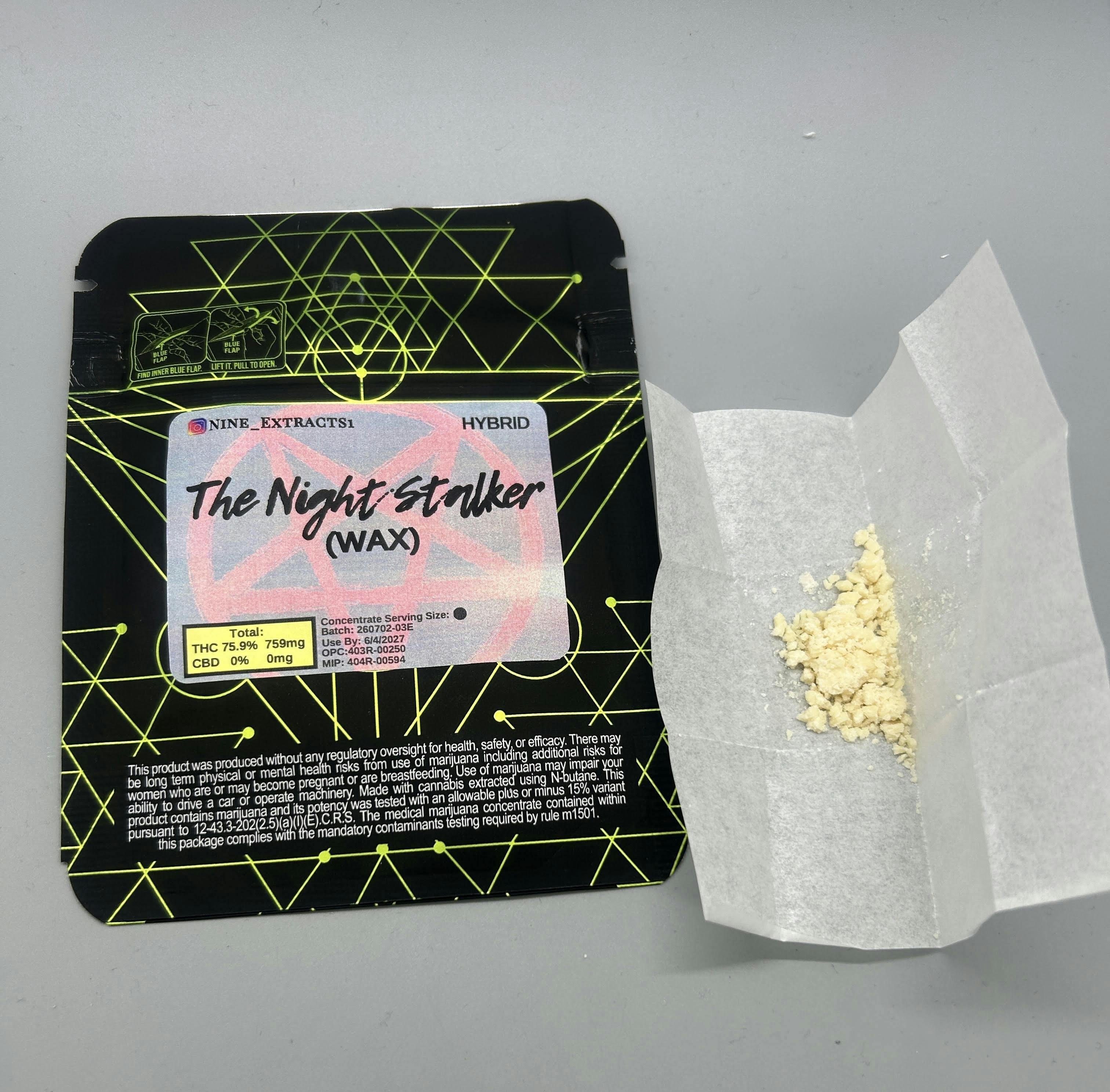 Nine Extracts 1g Wax | The Night Stalker