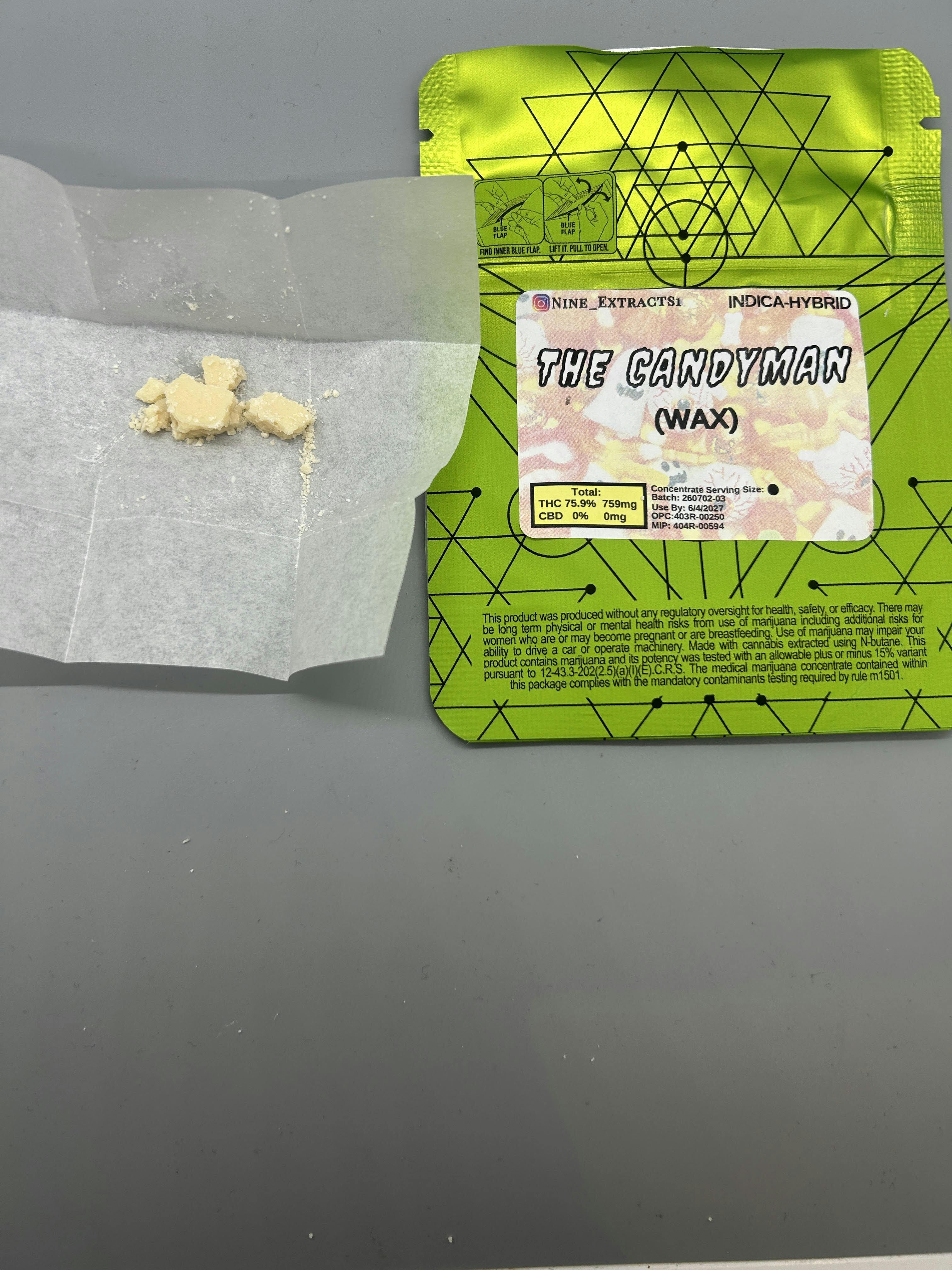 Nine Extracts 1g Wax | The Candyman