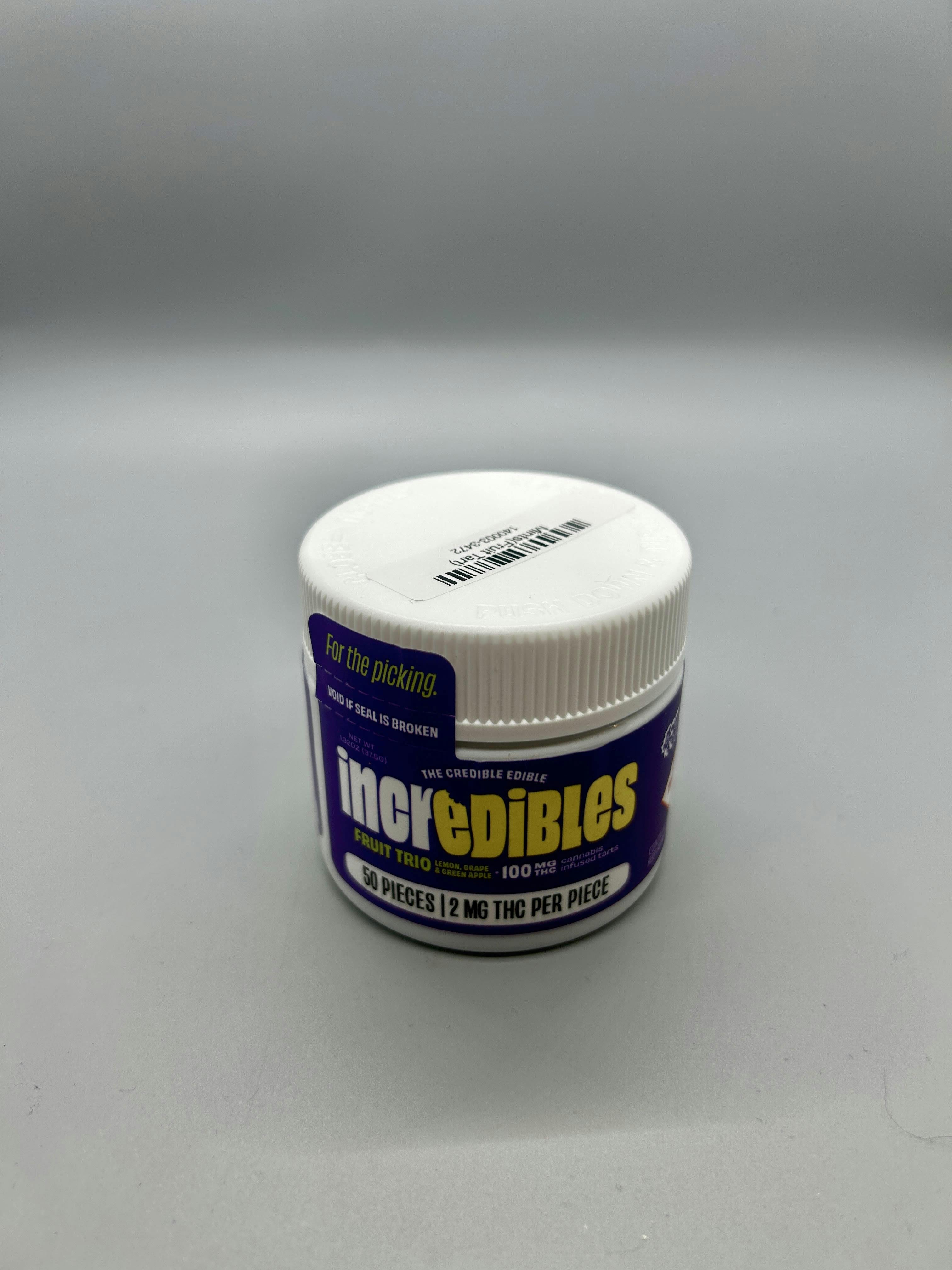 incredibles- Fruit Trio - Tarts - 100mg