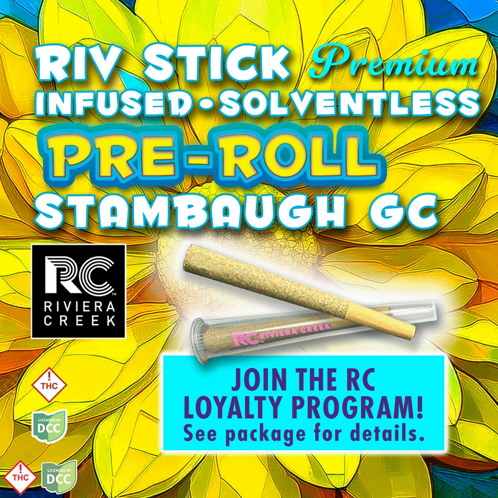 Riviera Creek | Stambaugh GC | Indica | 1g Pre-roll