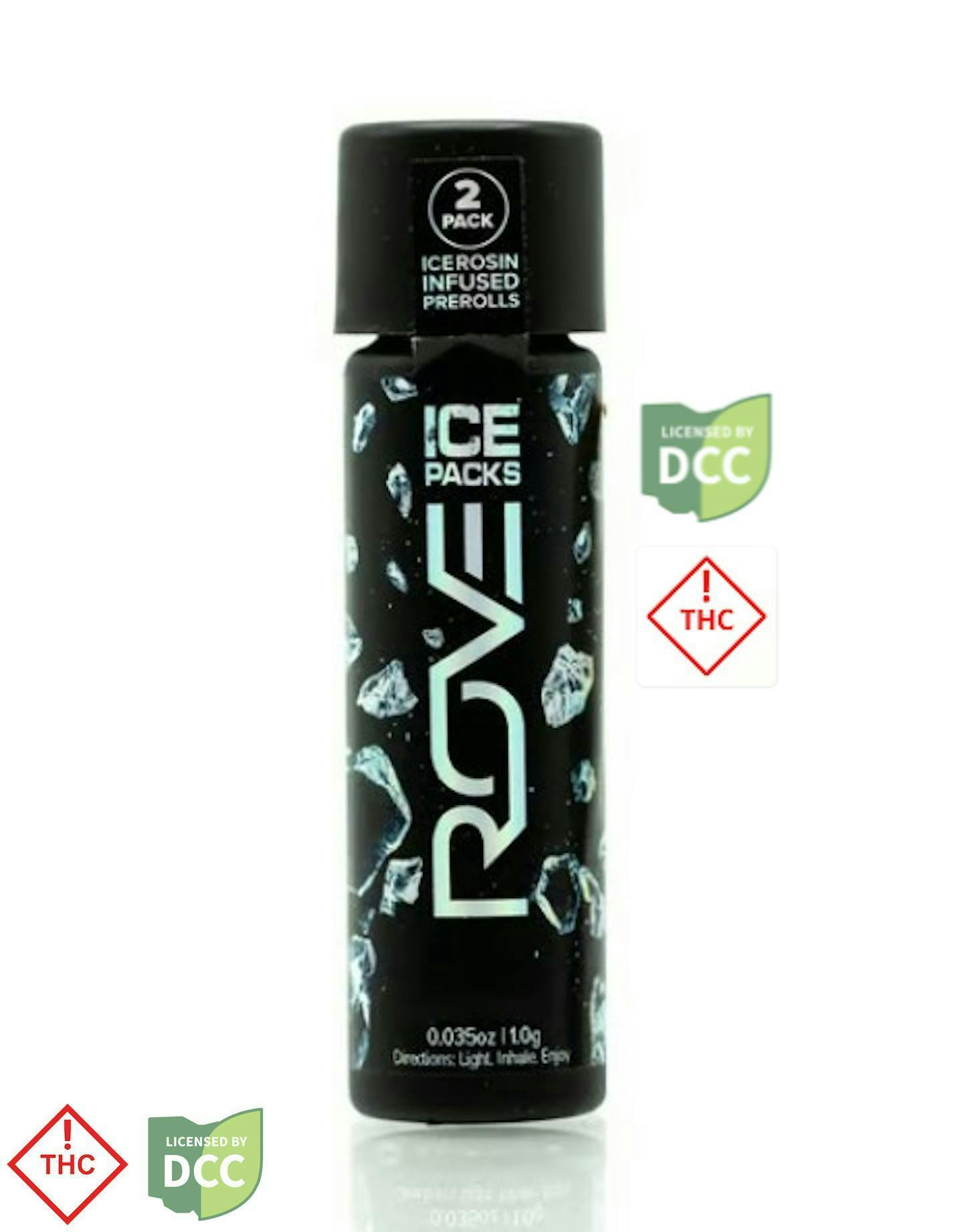 Rove | NYC Vapor | Indica | 1g Ice Rosin Infused Pre-roll (2Pk)