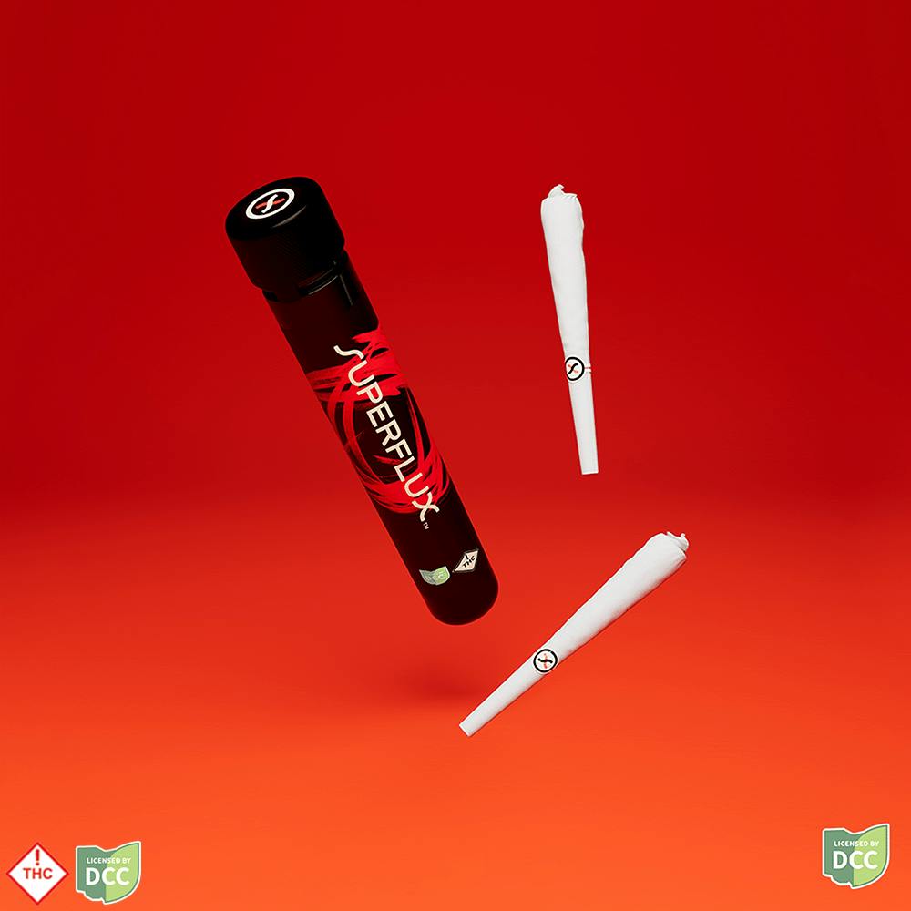 Superflux | Billionaire Diamond | Indica | 1g (2pk) Infused Pre-roll