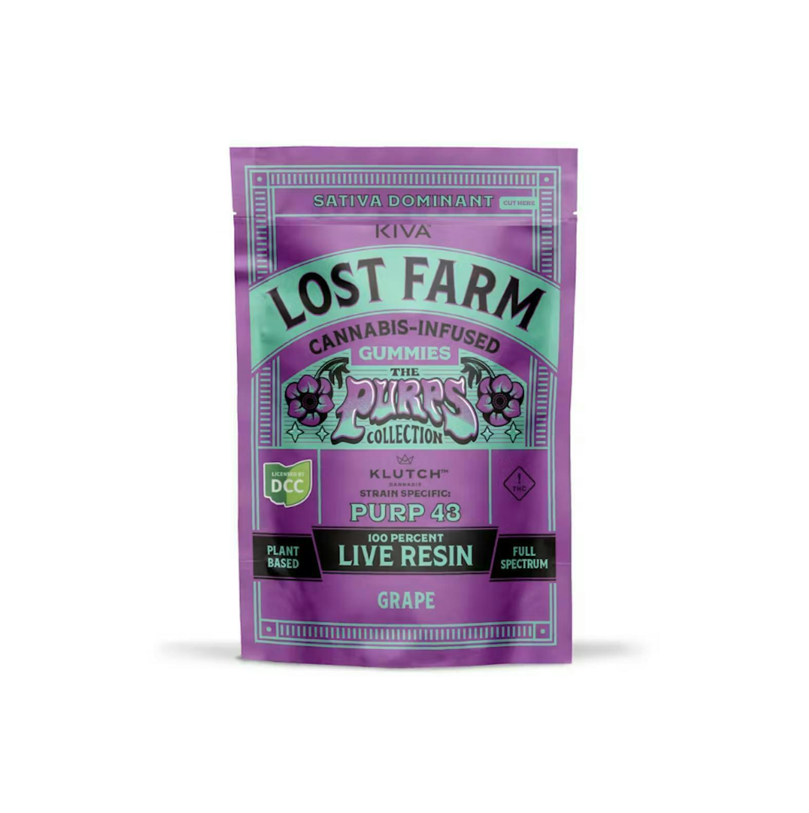Lost Farm | Grape Gummies | Sativa | 100mg 10pc