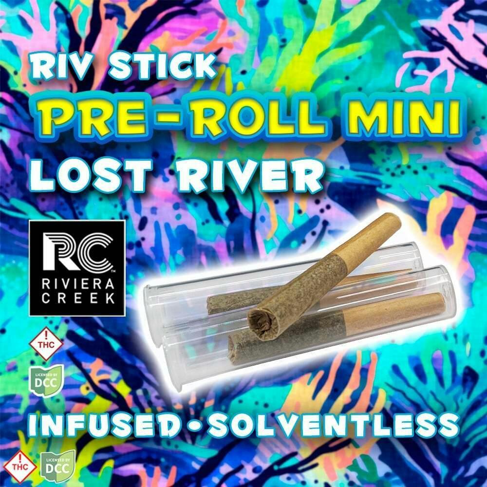 Riviera Creek | Lost River | Indica | 1g (3pk) Infused Pre-roll